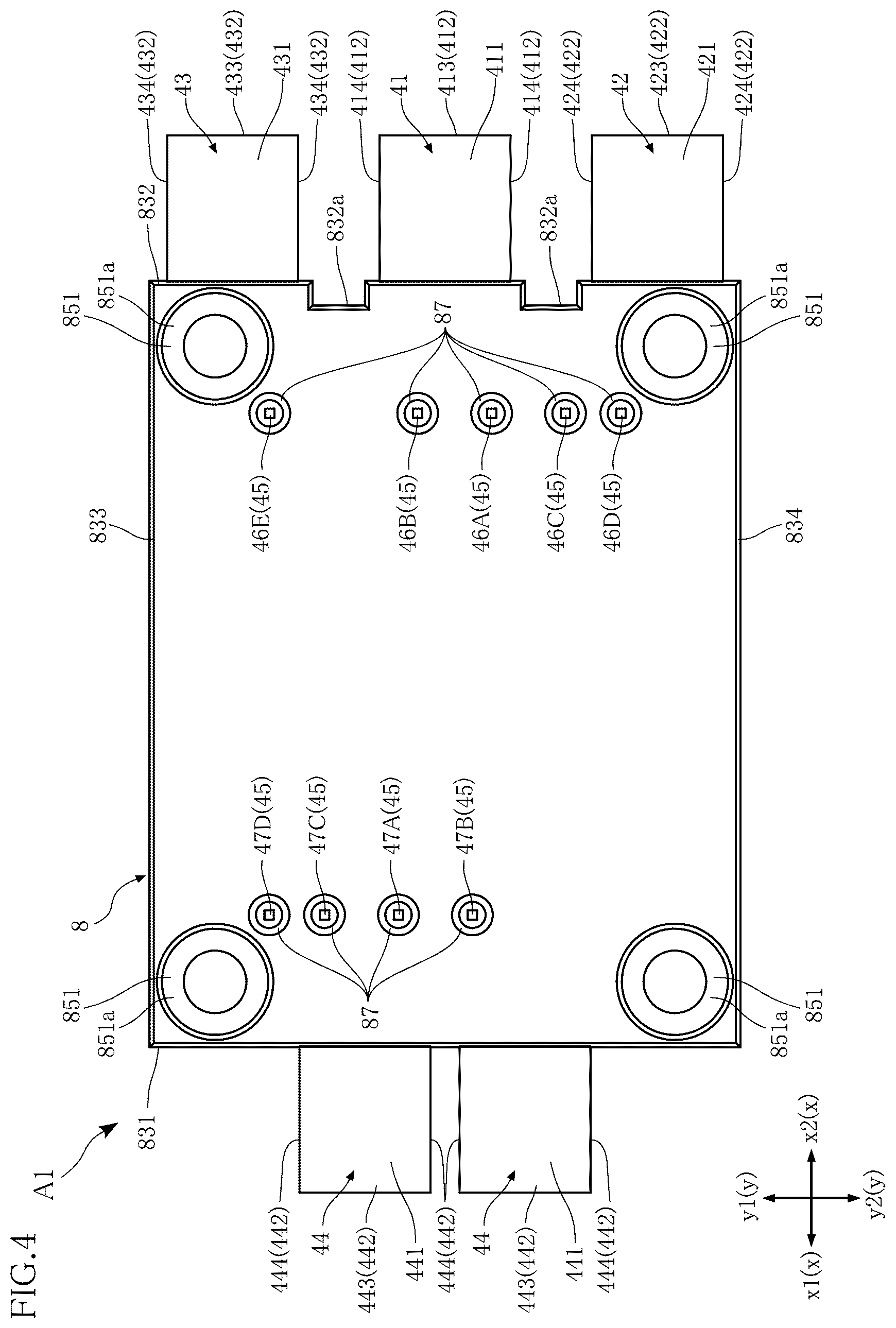 Patent US12622334 Figure 4 – Semiconductor module