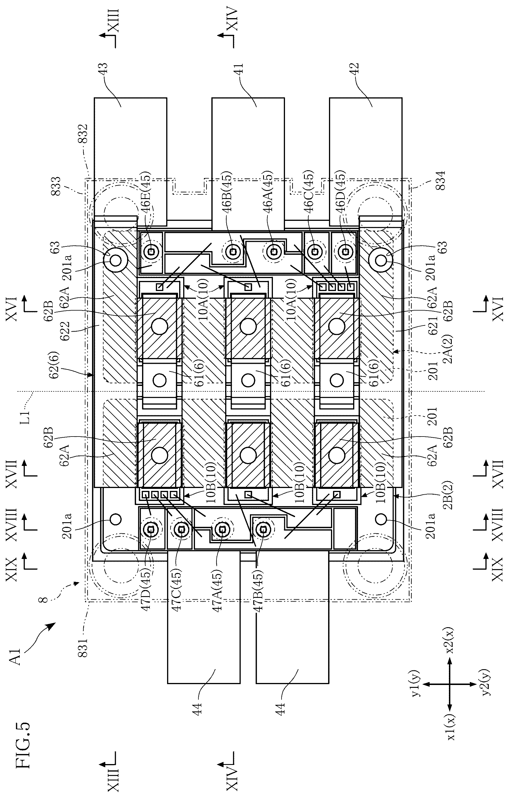 Patent US12622334 Figure 5 – Semiconductor module