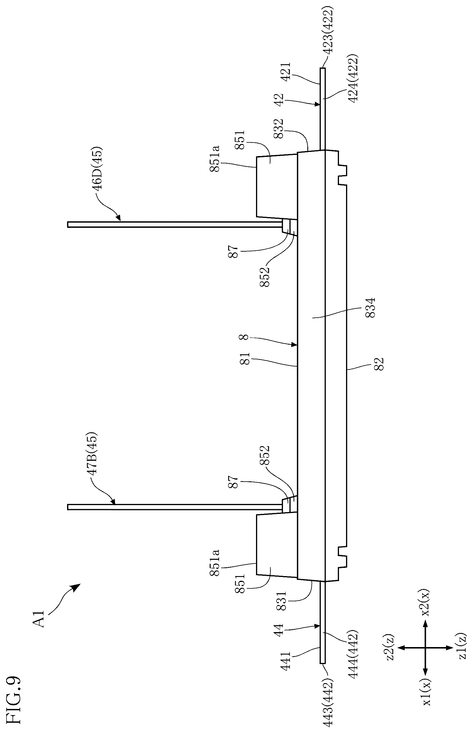 Patent US12622334 Figure 9 – Semiconductor module