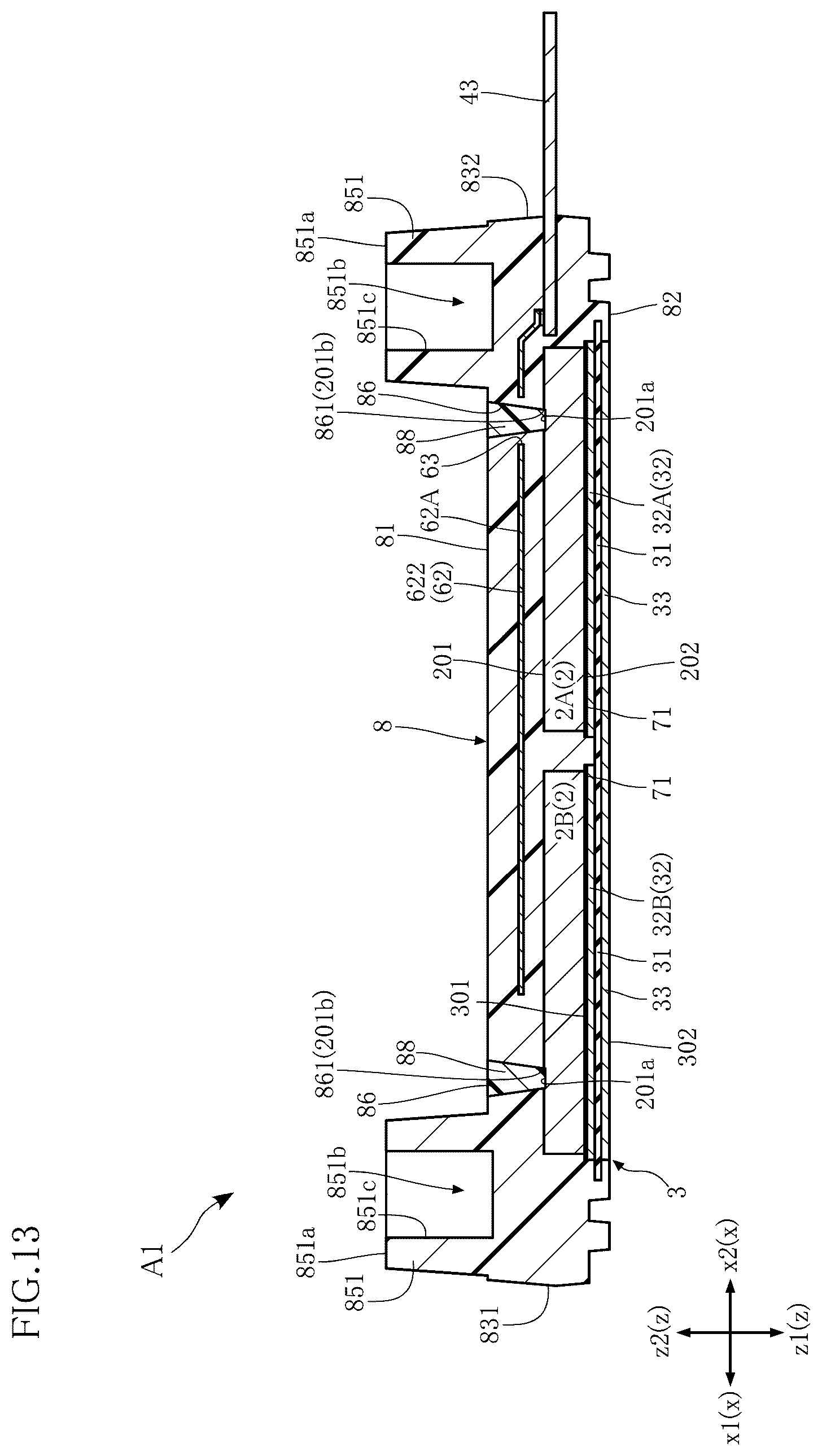 Patent US12622334 Figure 13 – Semiconductor module