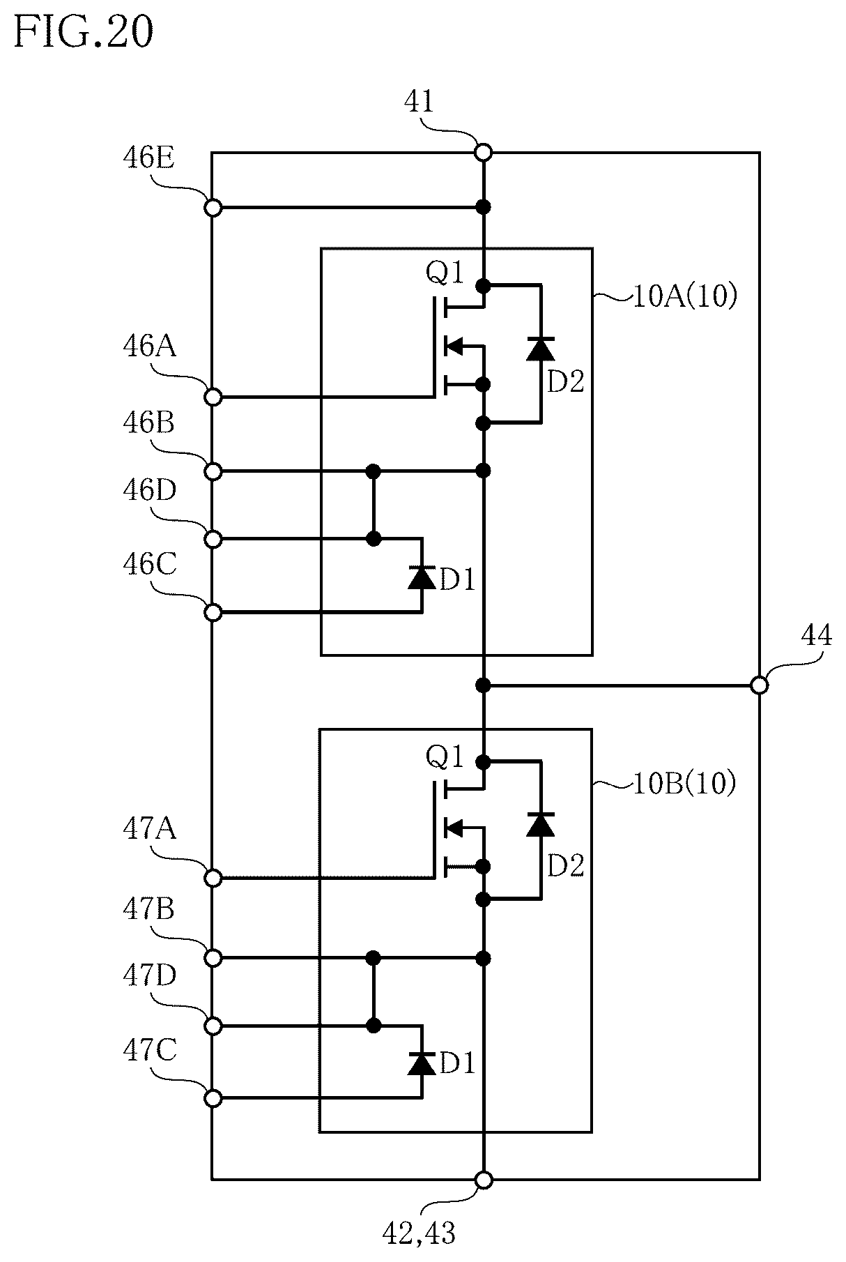 Patent US12622334 Figure 20 – Semiconductor module