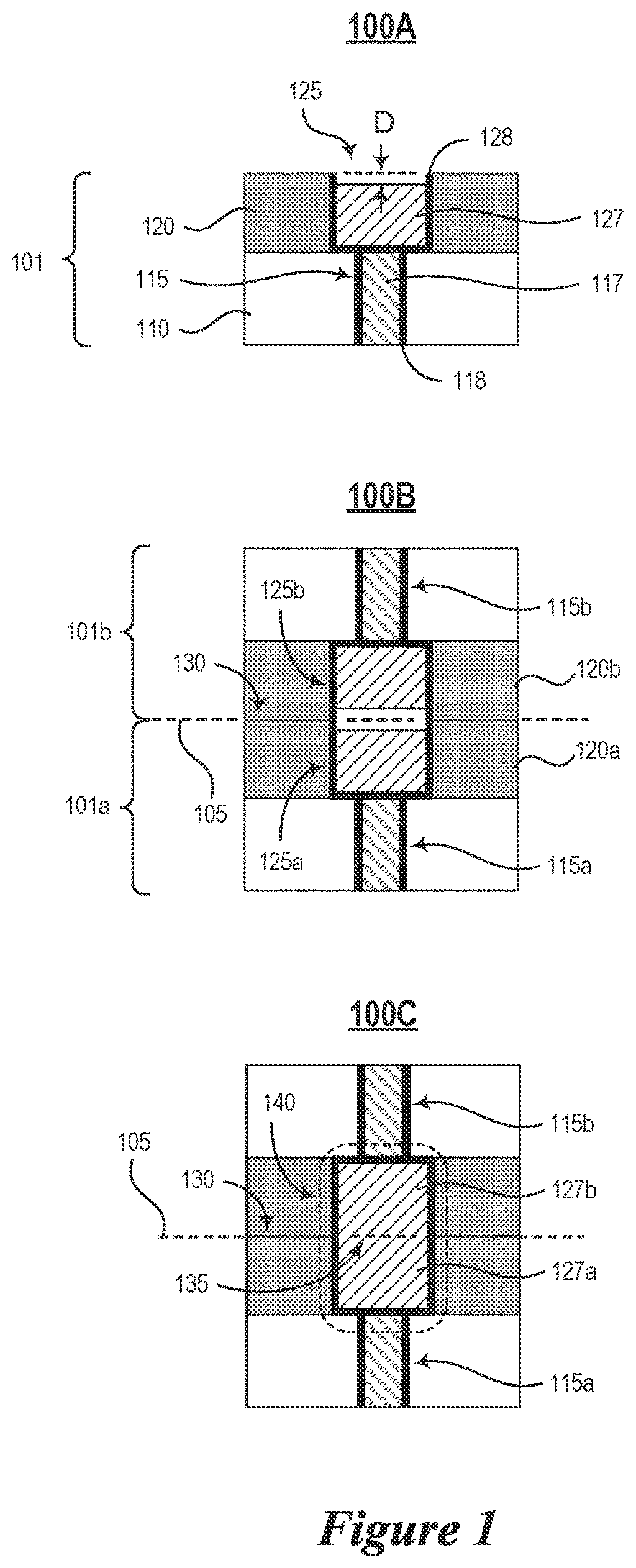Patent US12622335 Figure 1 – Exothermic reactive bonding for semiconductor die assemblies and associated systems and methods