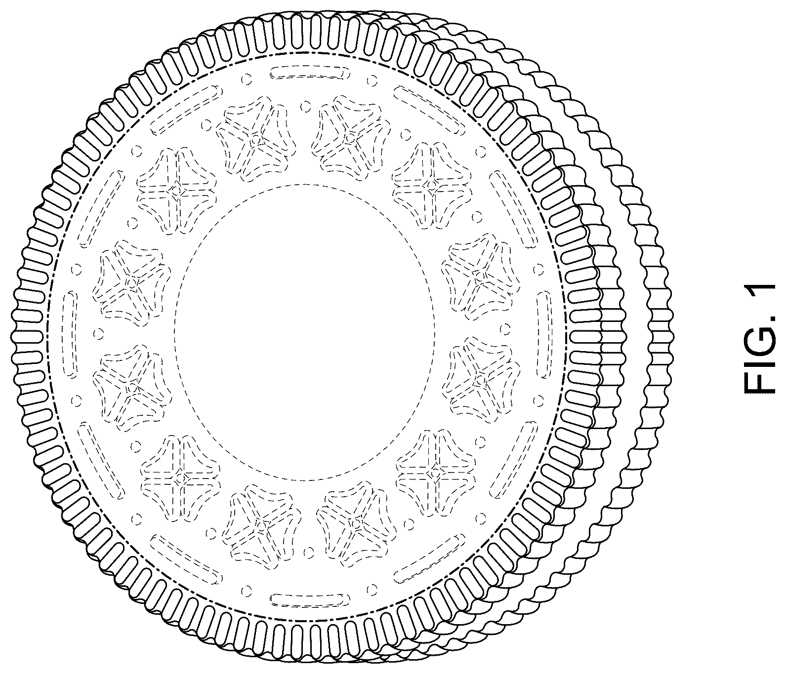 Patent USD1123300 Figure 1 – Food product