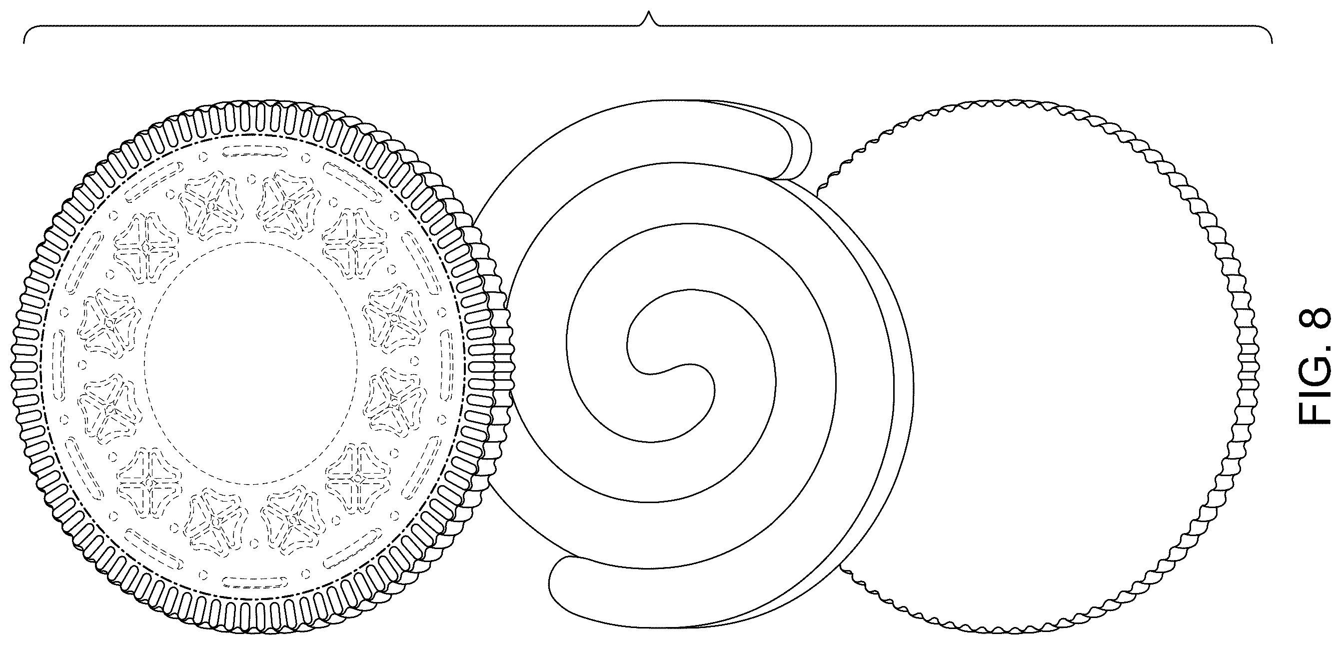Patent USD1123300 Figure 4 – Food product