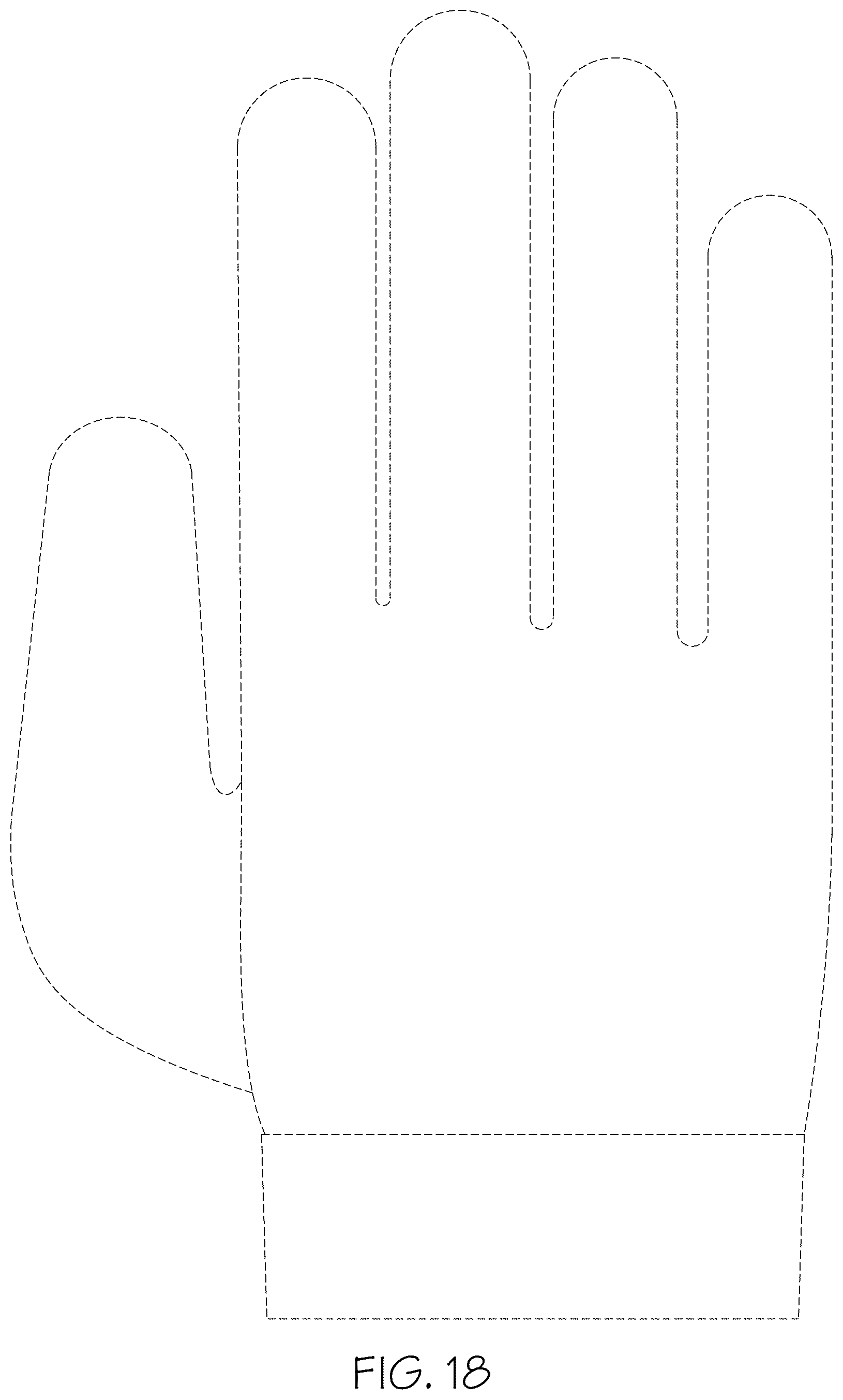 Patent USD1123302 Figure 13 – Glove