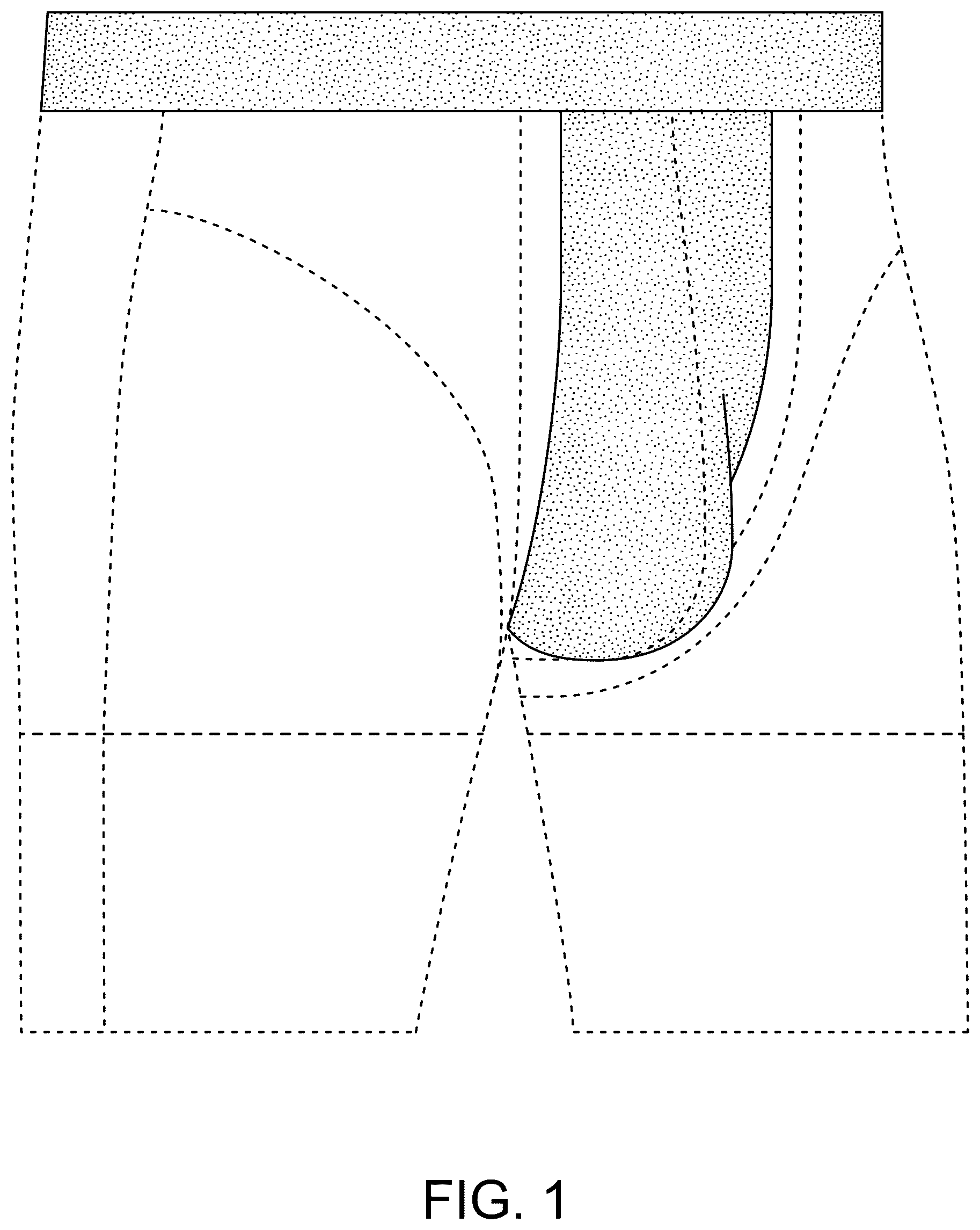 Patent USD1123304 Figure 1 – Undergarment