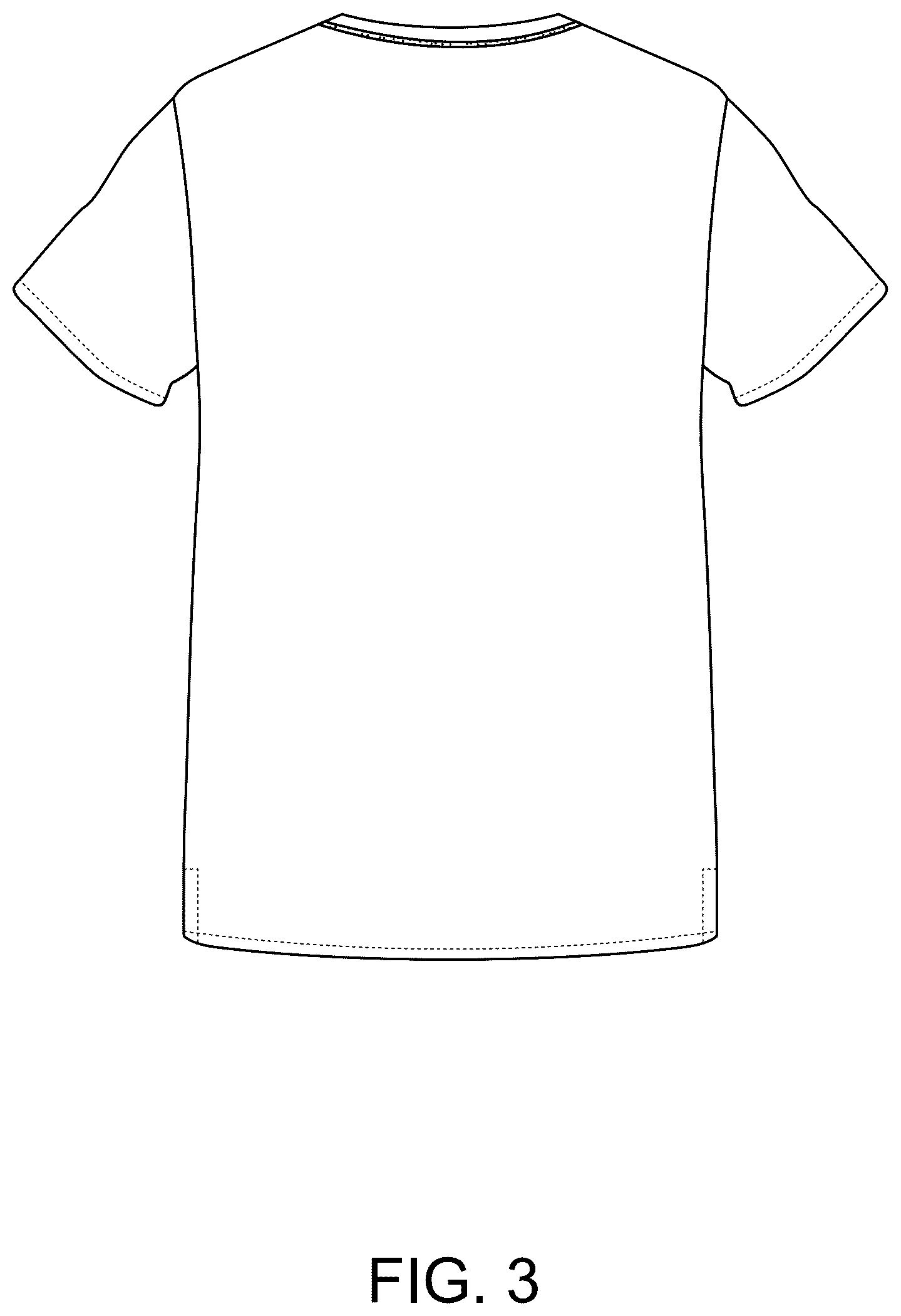 Patent USD1123306 Figure 3 – Medical garment top