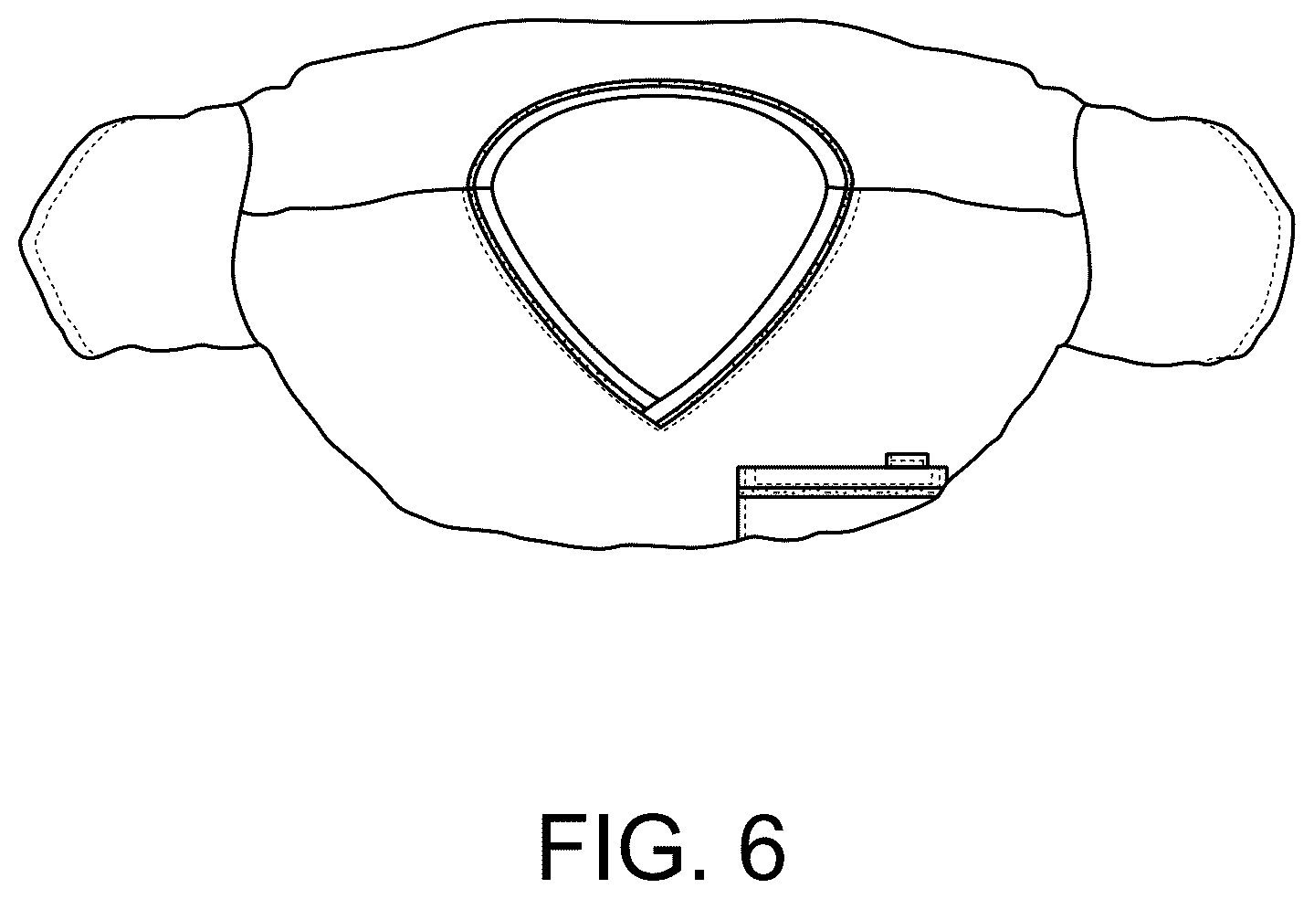 Patent USD1123306 Figure 6 – Medical garment top