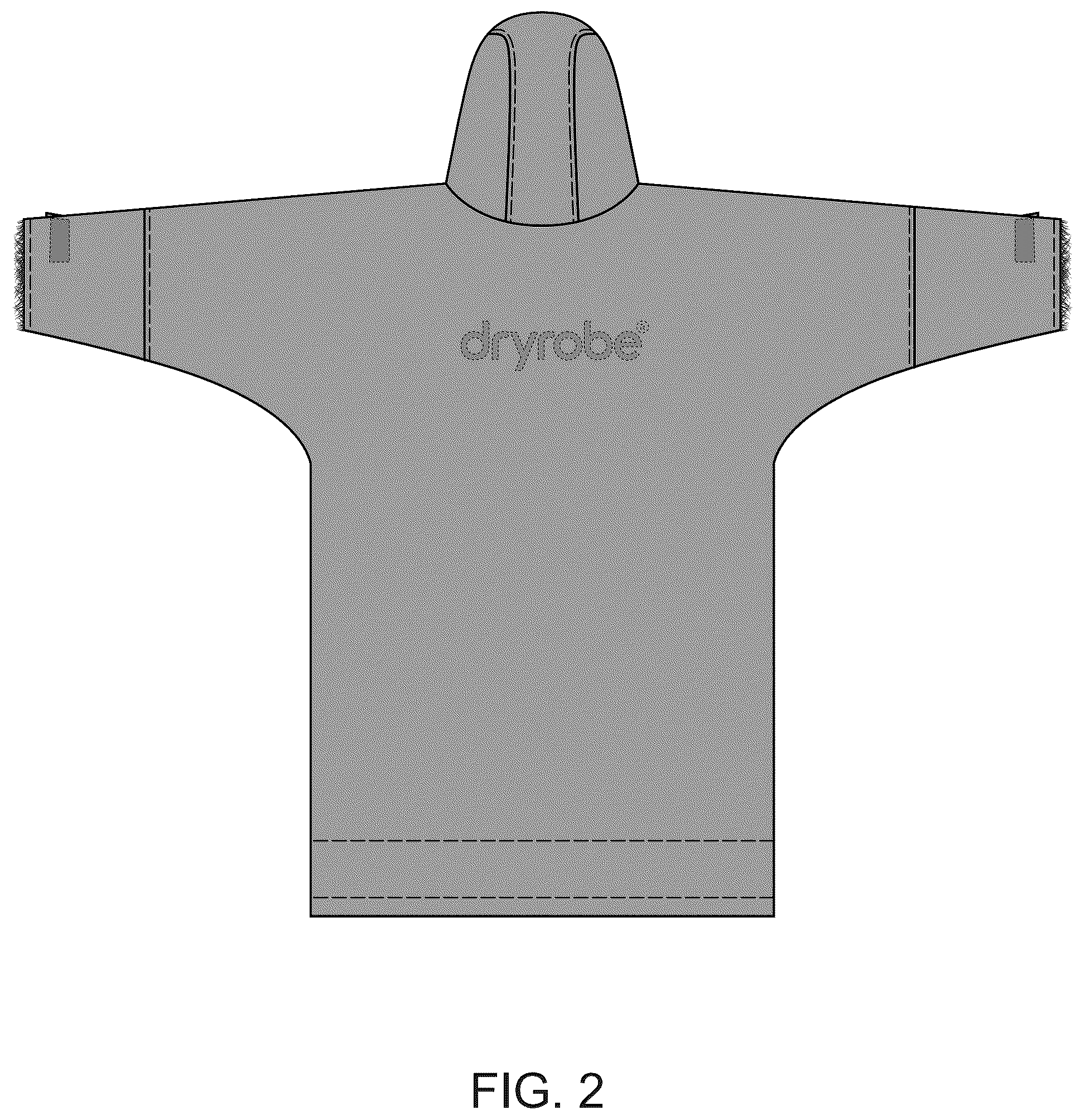 Patent USD1123307 Figure 2 – Garment