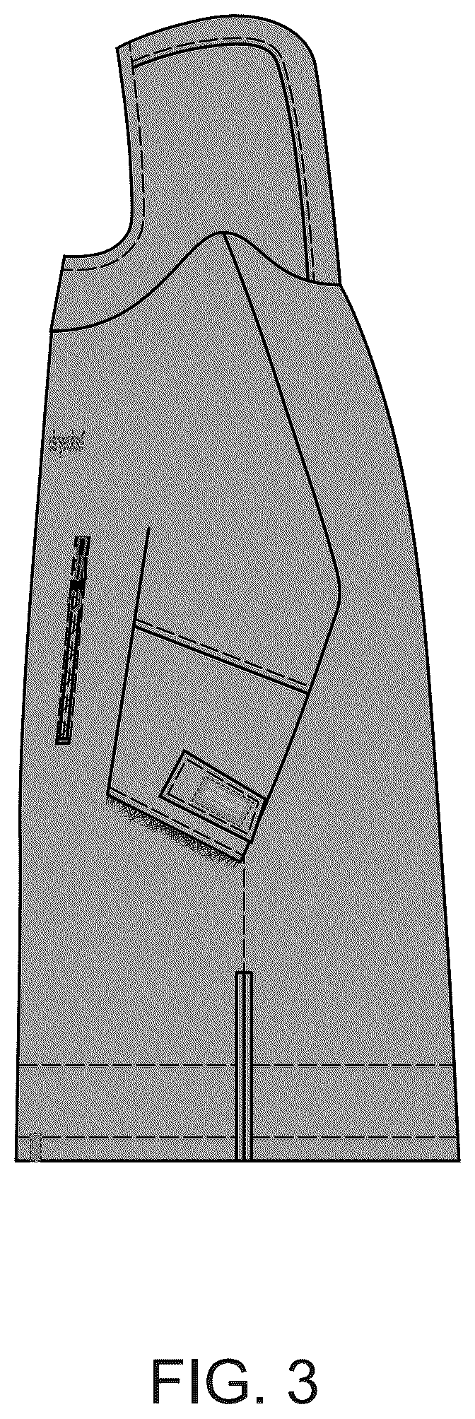 Patent USD1123307 Figure 3 – Garment