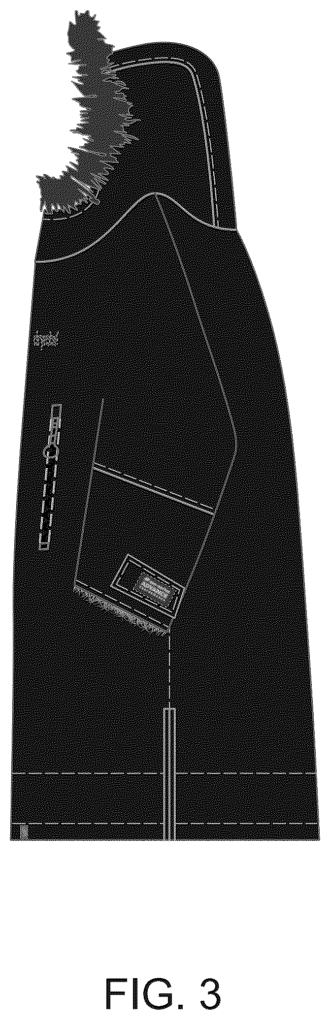 Patent USD1123308 Figure 3 – Garment