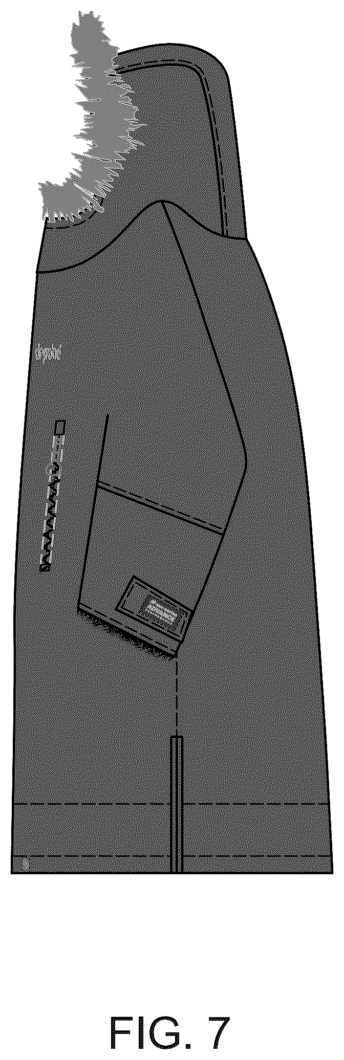 Patent USD1123308 Figure 7 – Garment