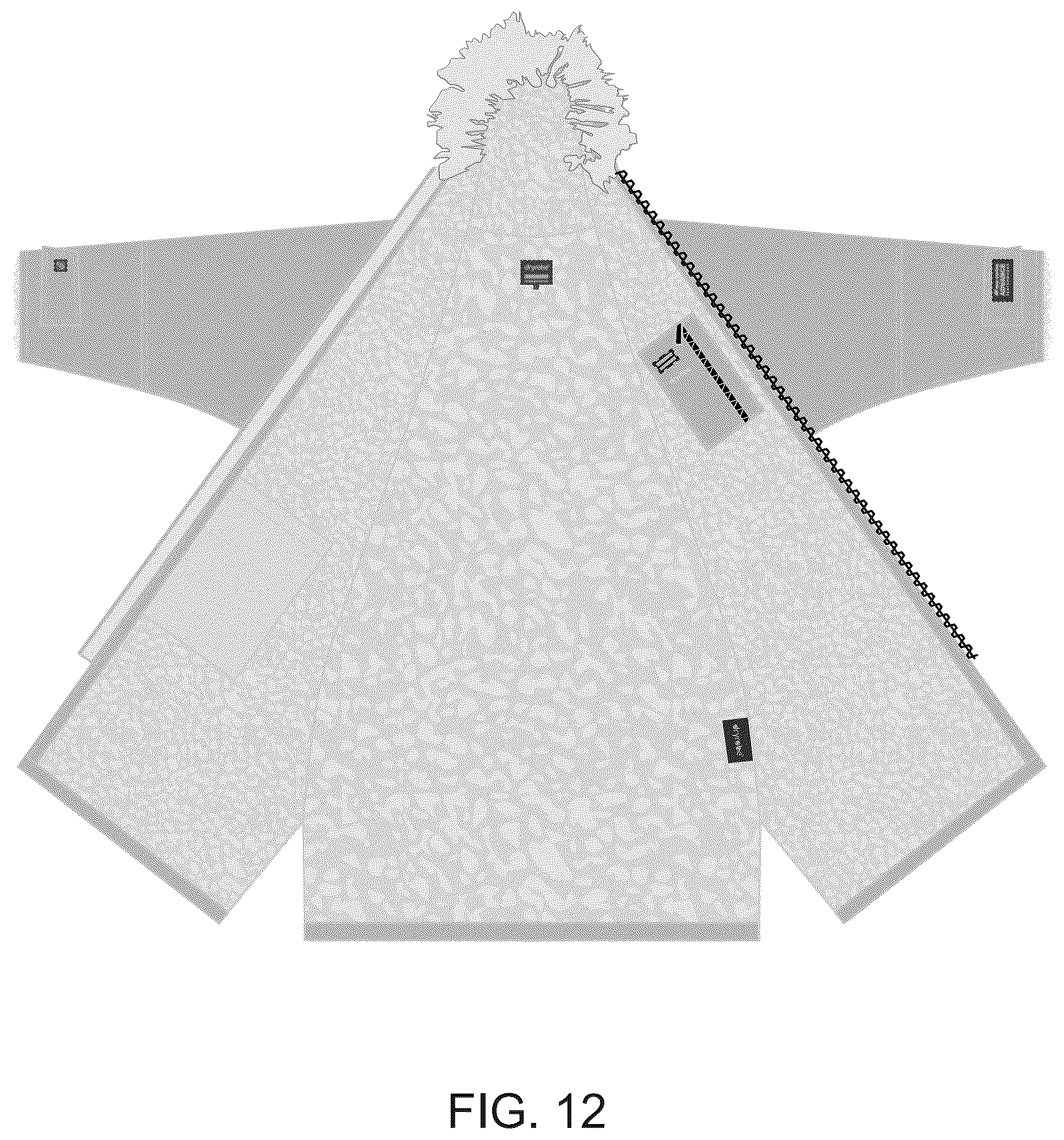 Patent USD1123308 Figure 12 – Garment