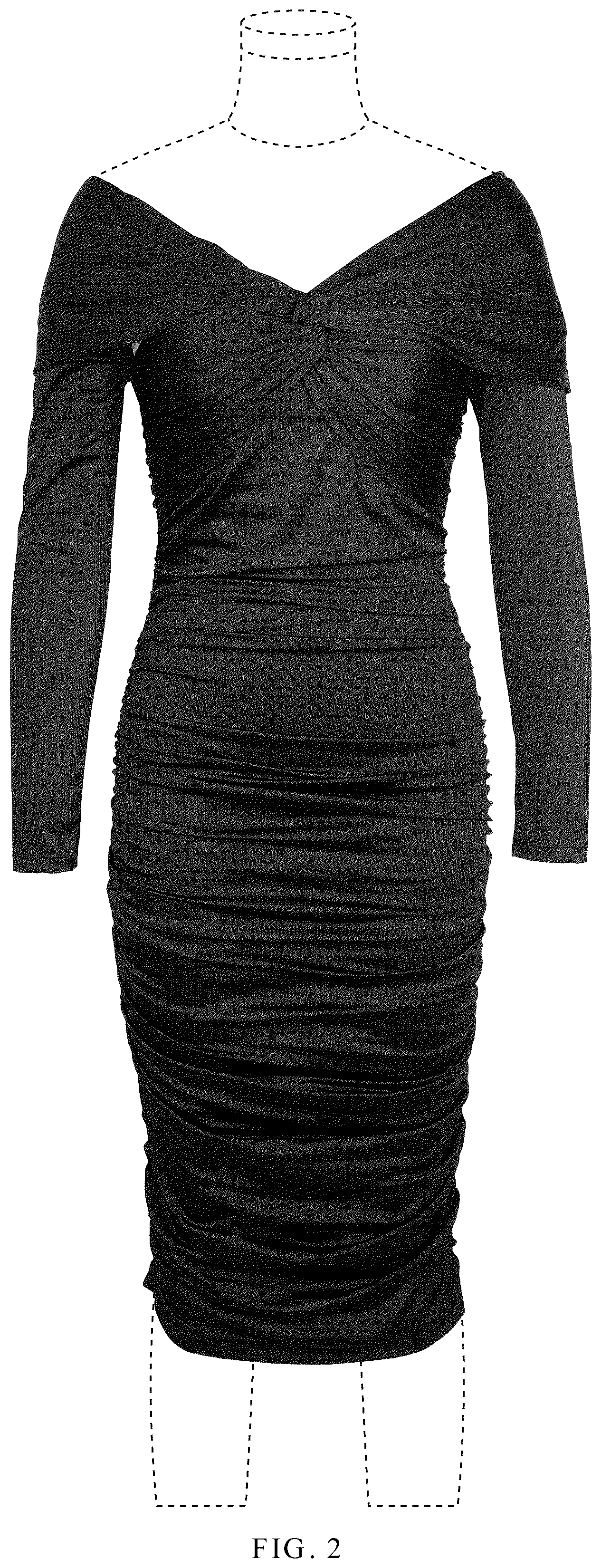Patent USD1123310 Figure 2 – Dress