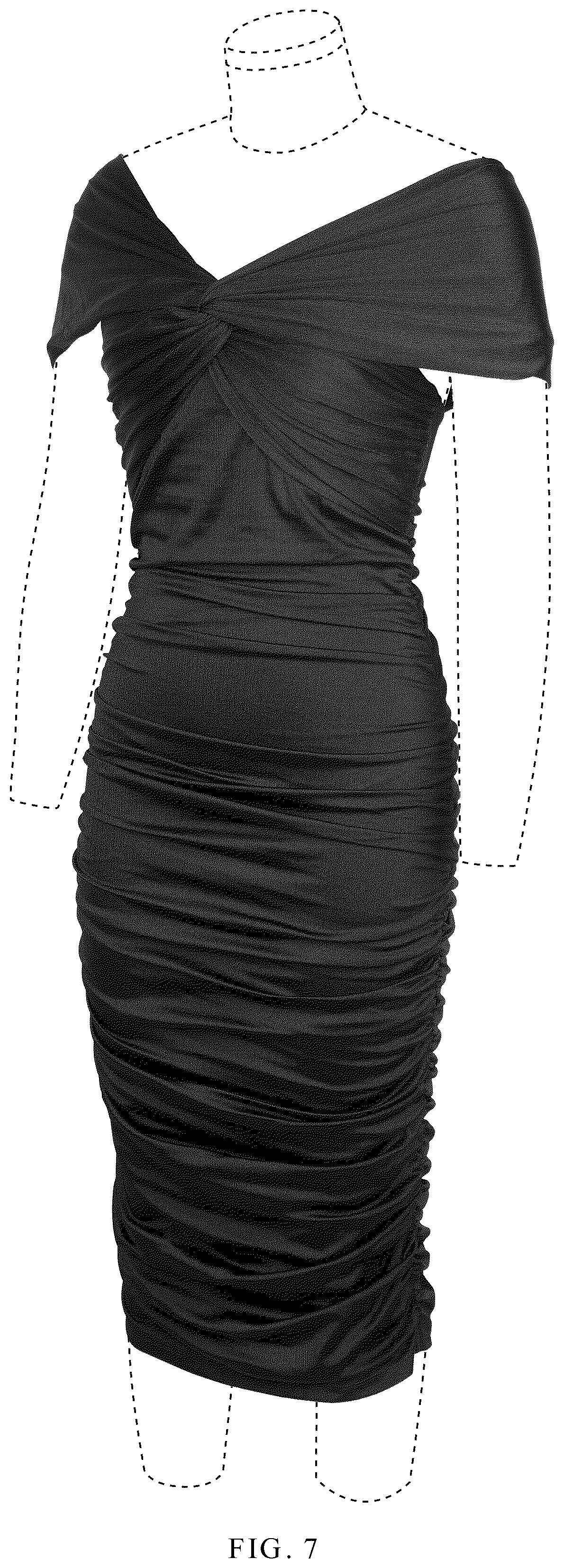 Patent USD1123310 Figure 7 – Dress