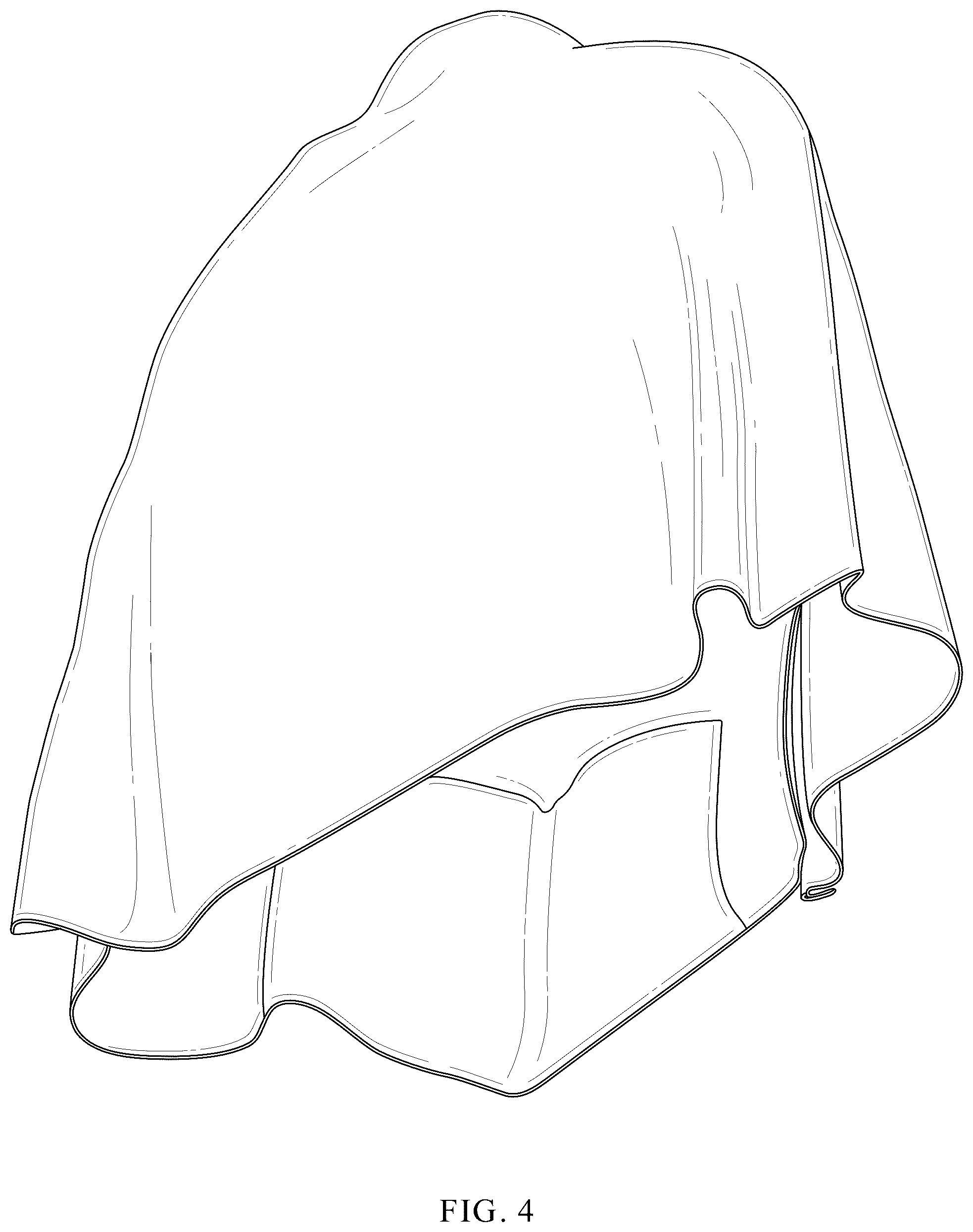 Patent USD1123311 Figure 4 – Waterproof shower cape