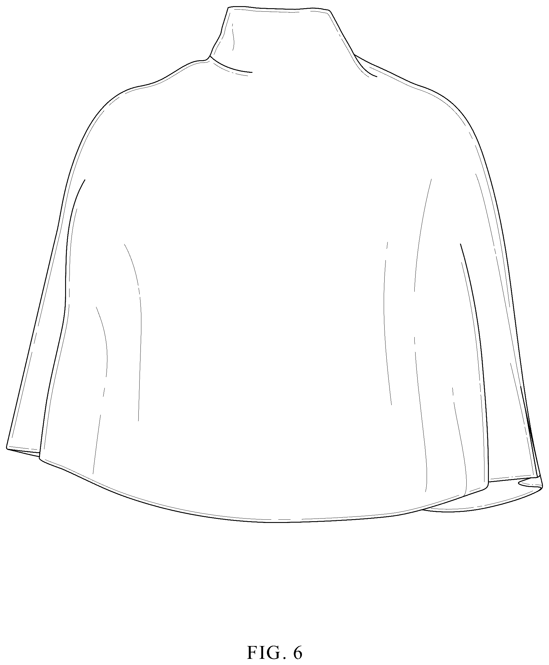 Patent USD1123311 Figure 6 – Waterproof shower cape
