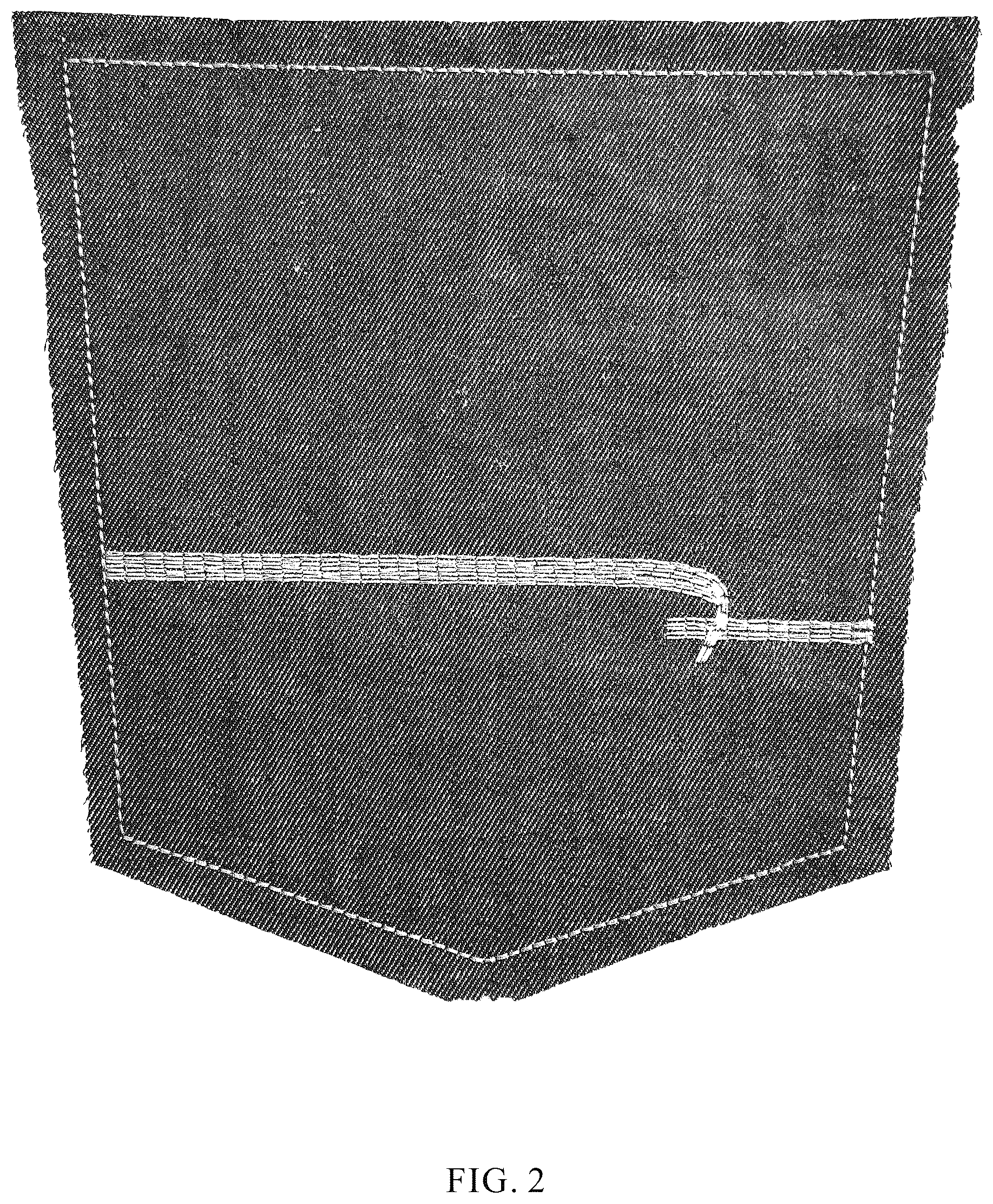 Patent USD1123315 Figure 2 – Pocket