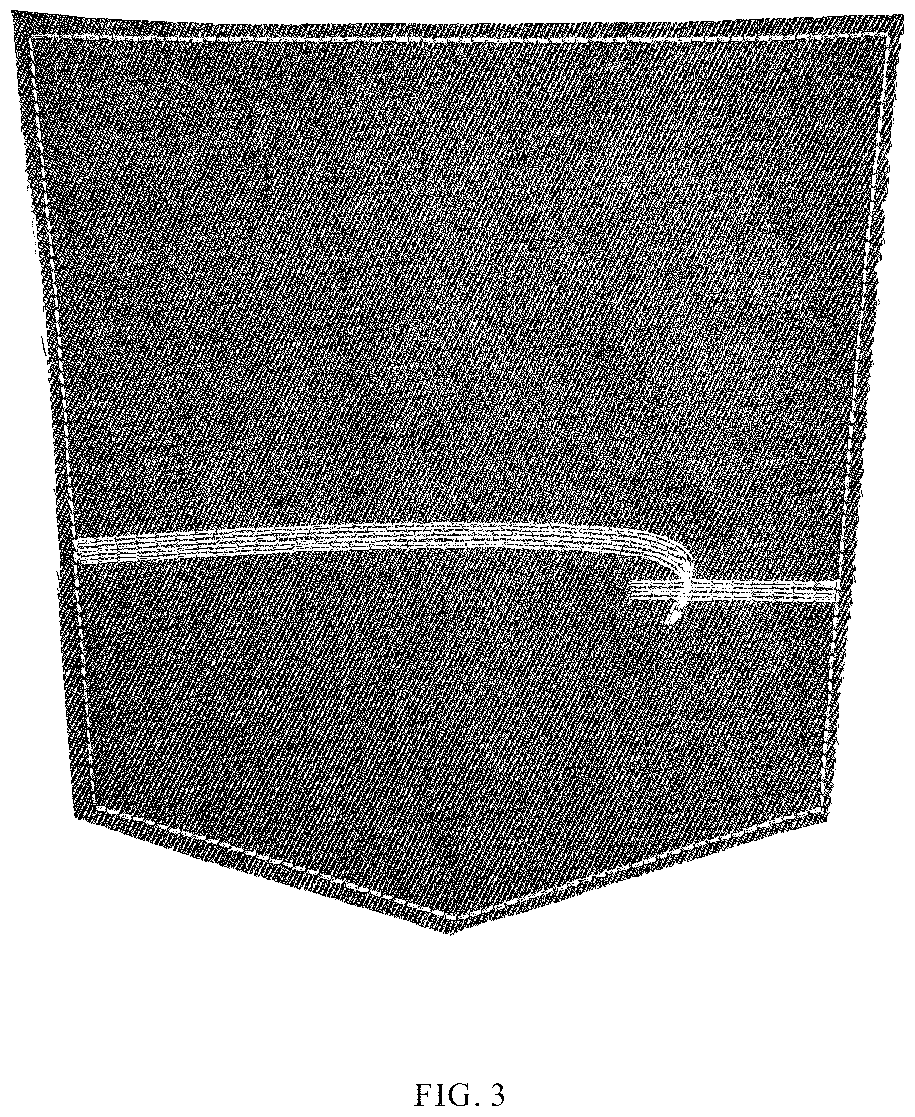 Patent USD1123315 Figure 3 – Pocket