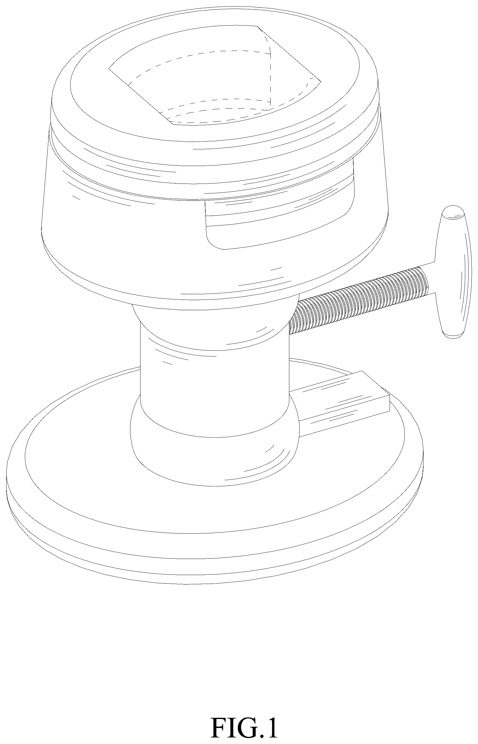 Patent USD1123316 Figure 1 – Hat stretcher