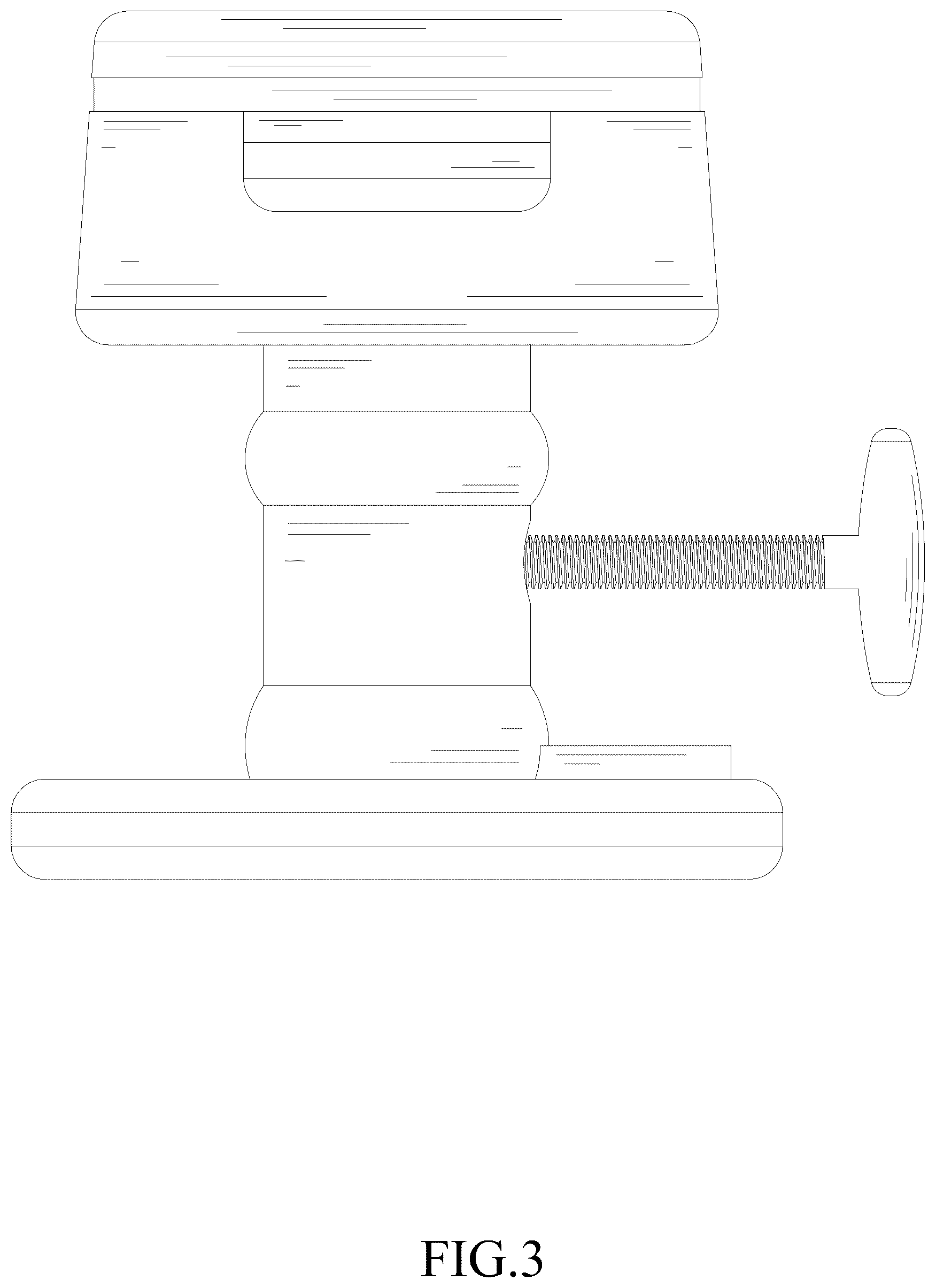 Patent USD1123316 Figure 3 – Hat stretcher