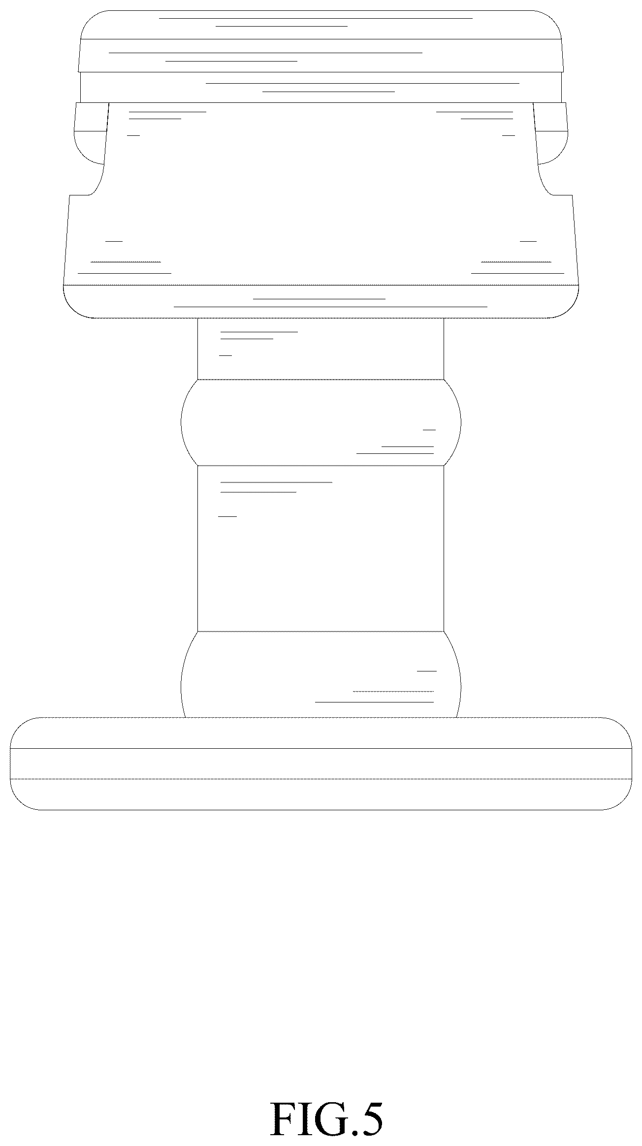Patent USD1123316 Figure 5 – Hat stretcher