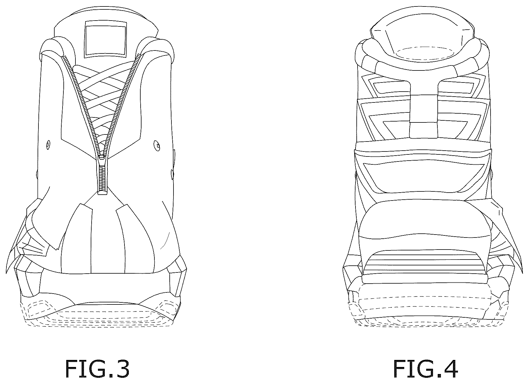 Patent USD1123318 Figure 2 – Athletic shoe with wing