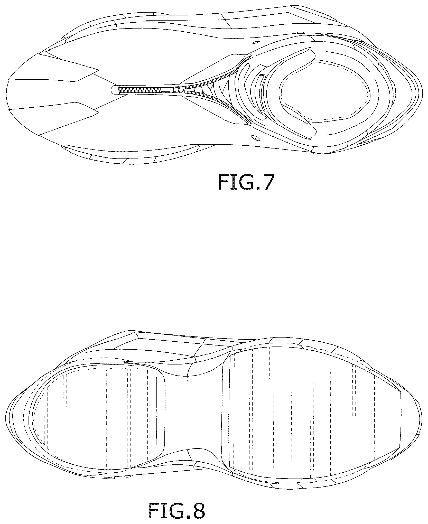 Patent USD1123318 Figure 4 – Athletic shoe with wing
