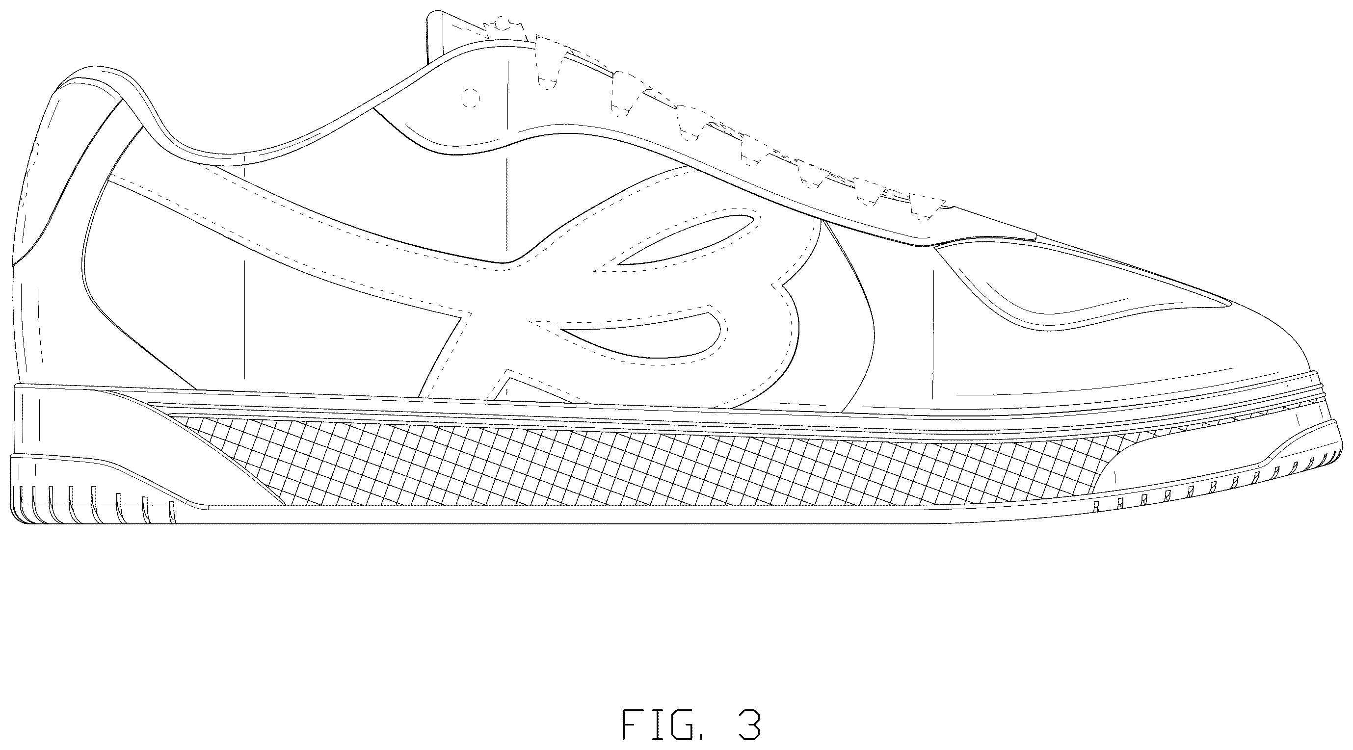 Patent USD1123319 Figure 3 – Shoe