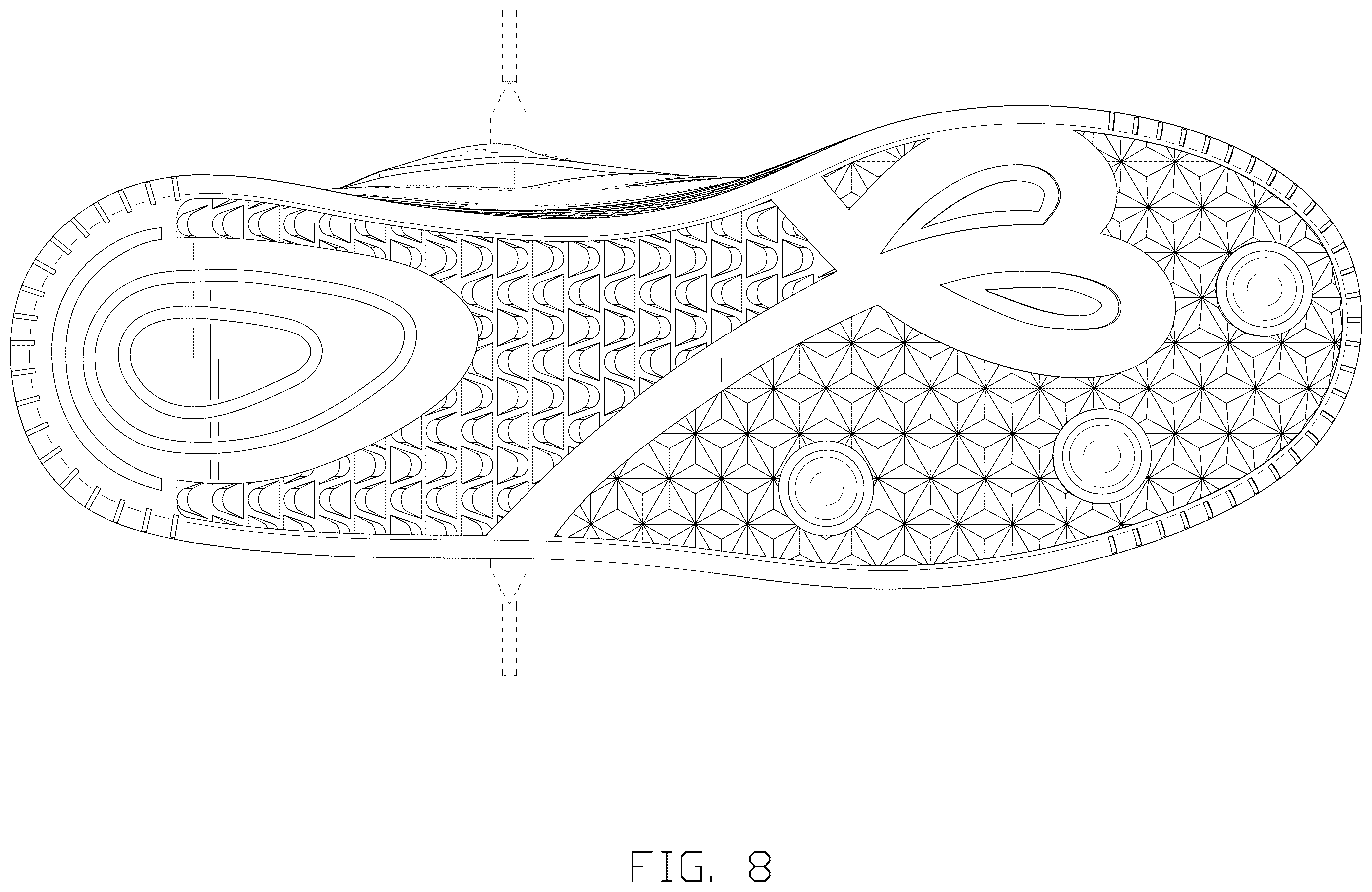 Patent USD1123319 Figure 8 – Shoe