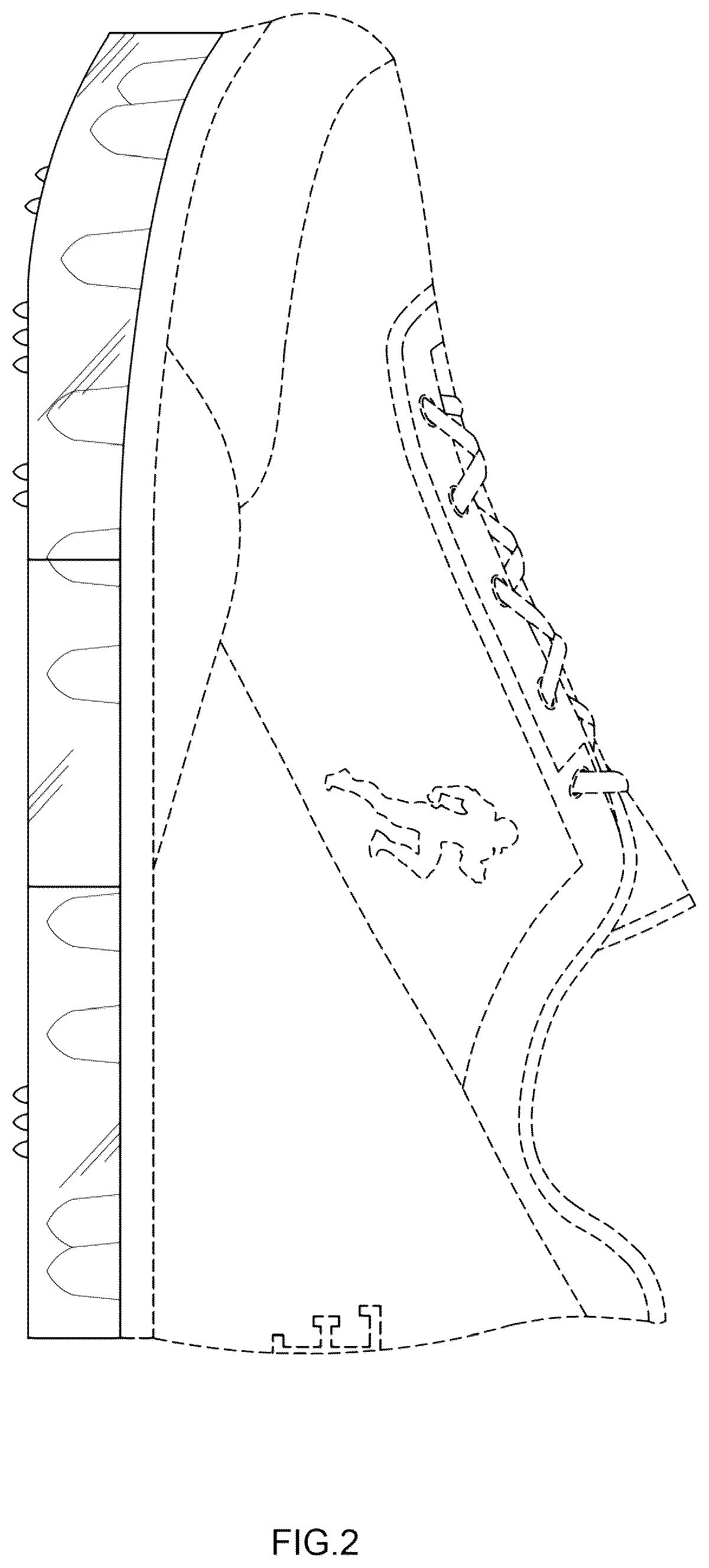 Patent USD1123320 Figure 2 – Sneaker cleat