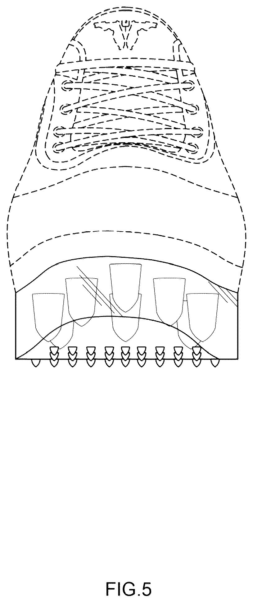 Patent USD1123320 Figure 5 – Sneaker cleat