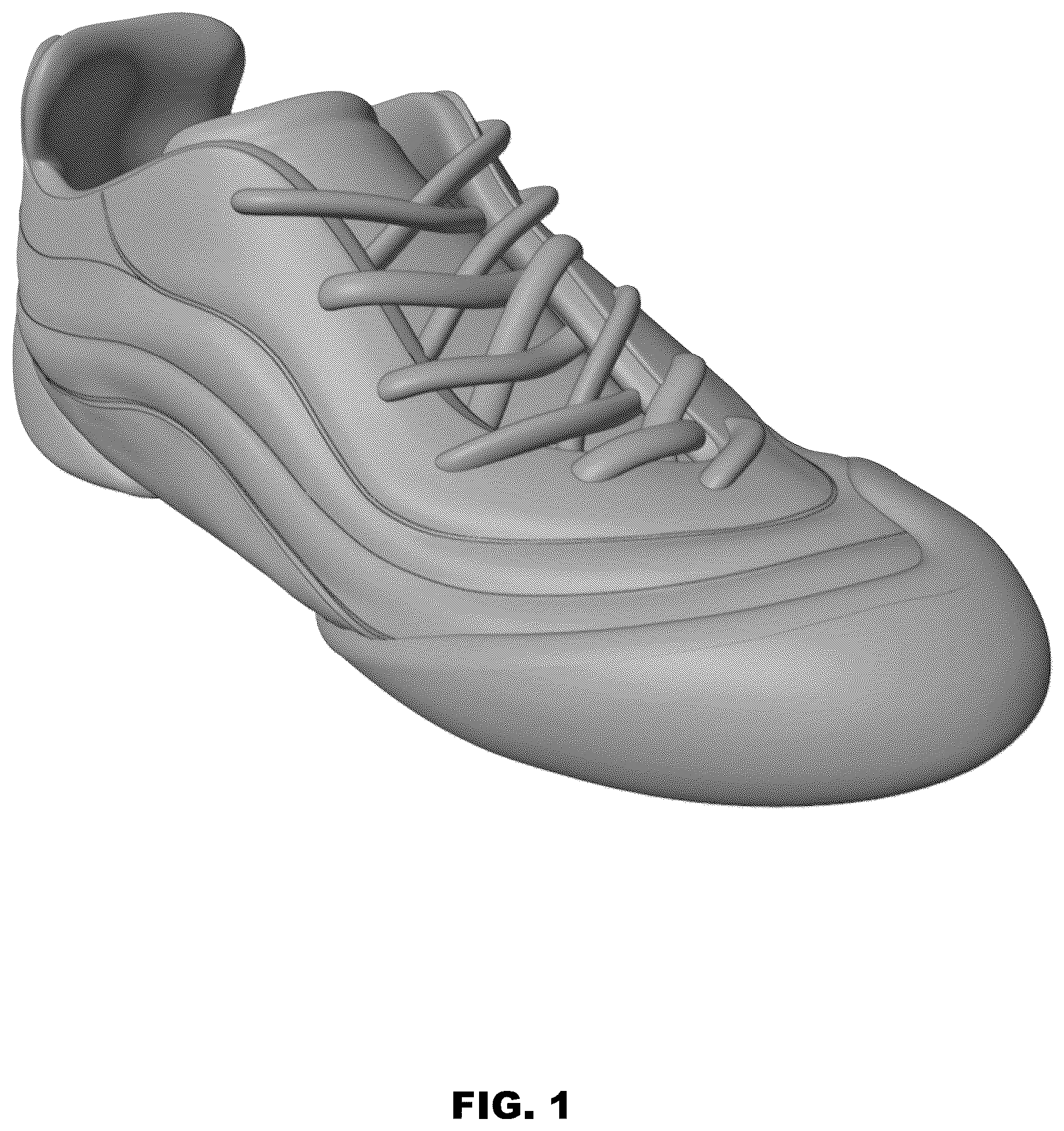 Patent USD1123322 Figure 1 – Footwear