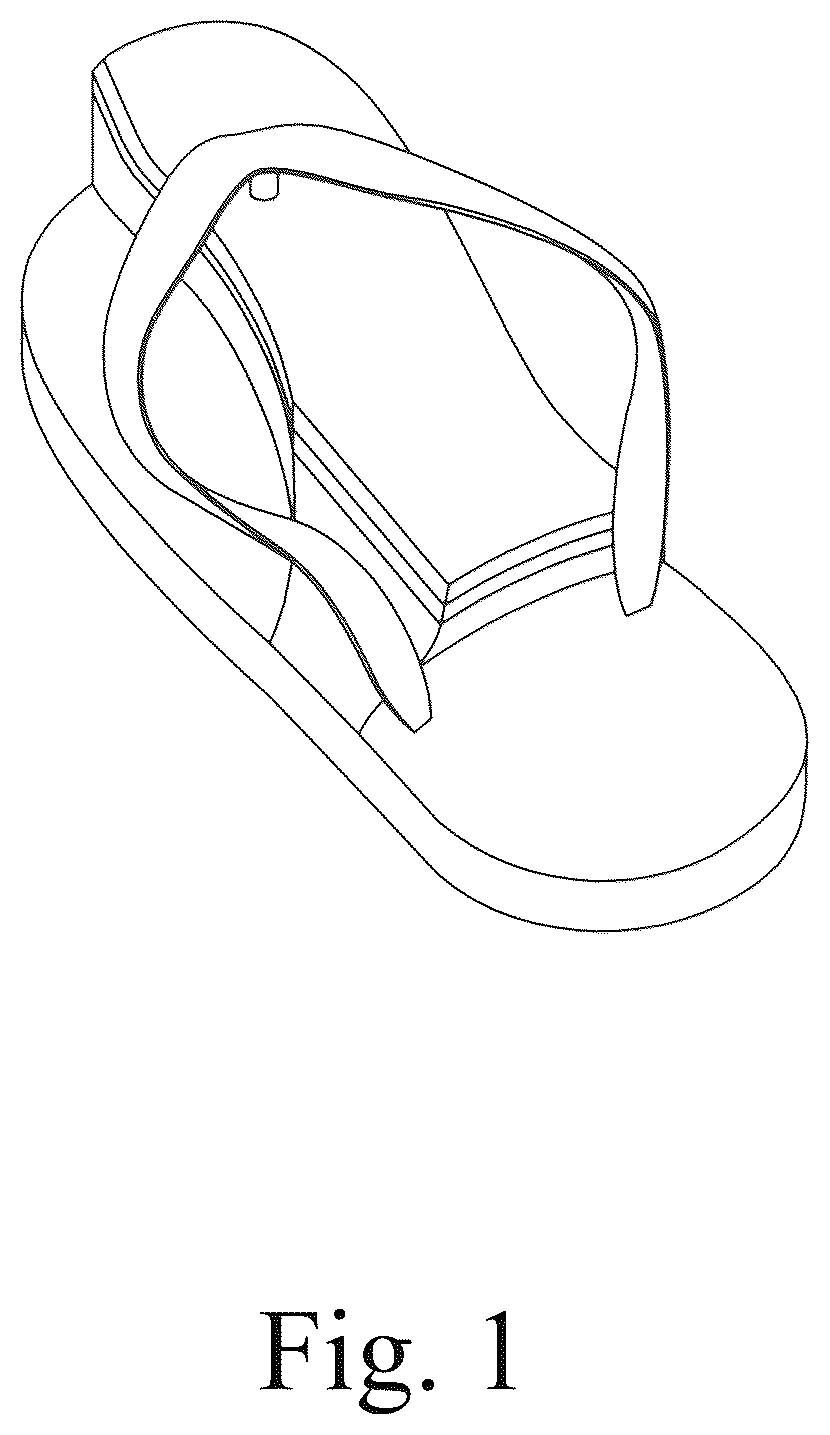 Patent USD1123325 — Flip flop style footwear — Figure 1