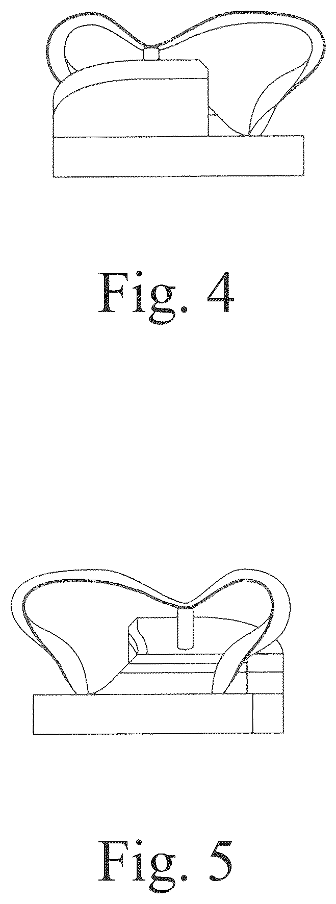 Patent USD1123325 Figure 4 – Flip flop style footwear