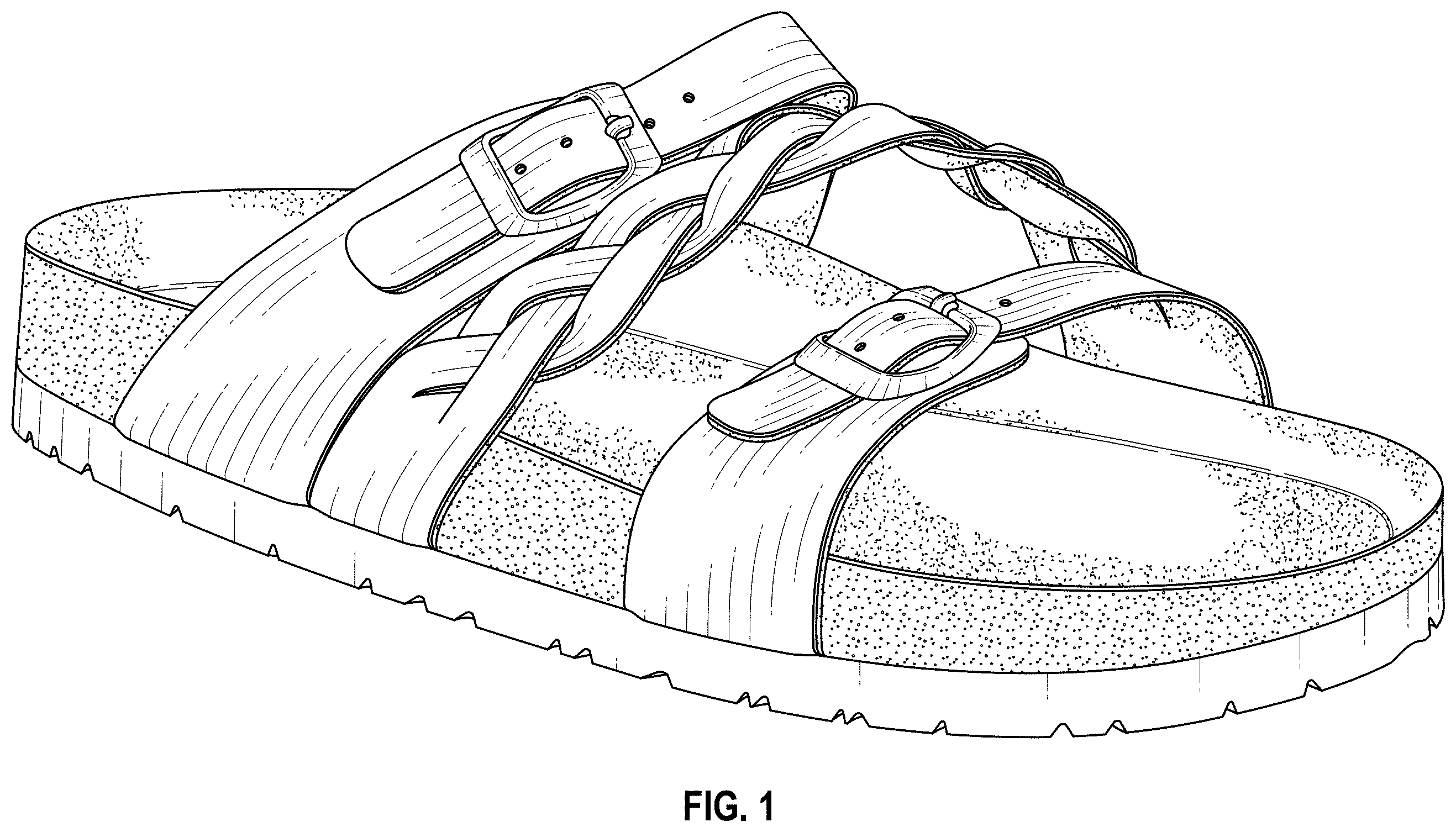 Patent USD1123326 — Sandals — Figure 1