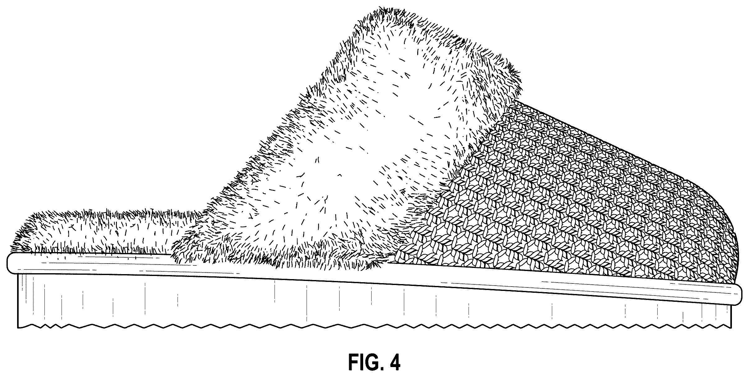 Patent USD1123327 Figure 4 – Knitted slippers
