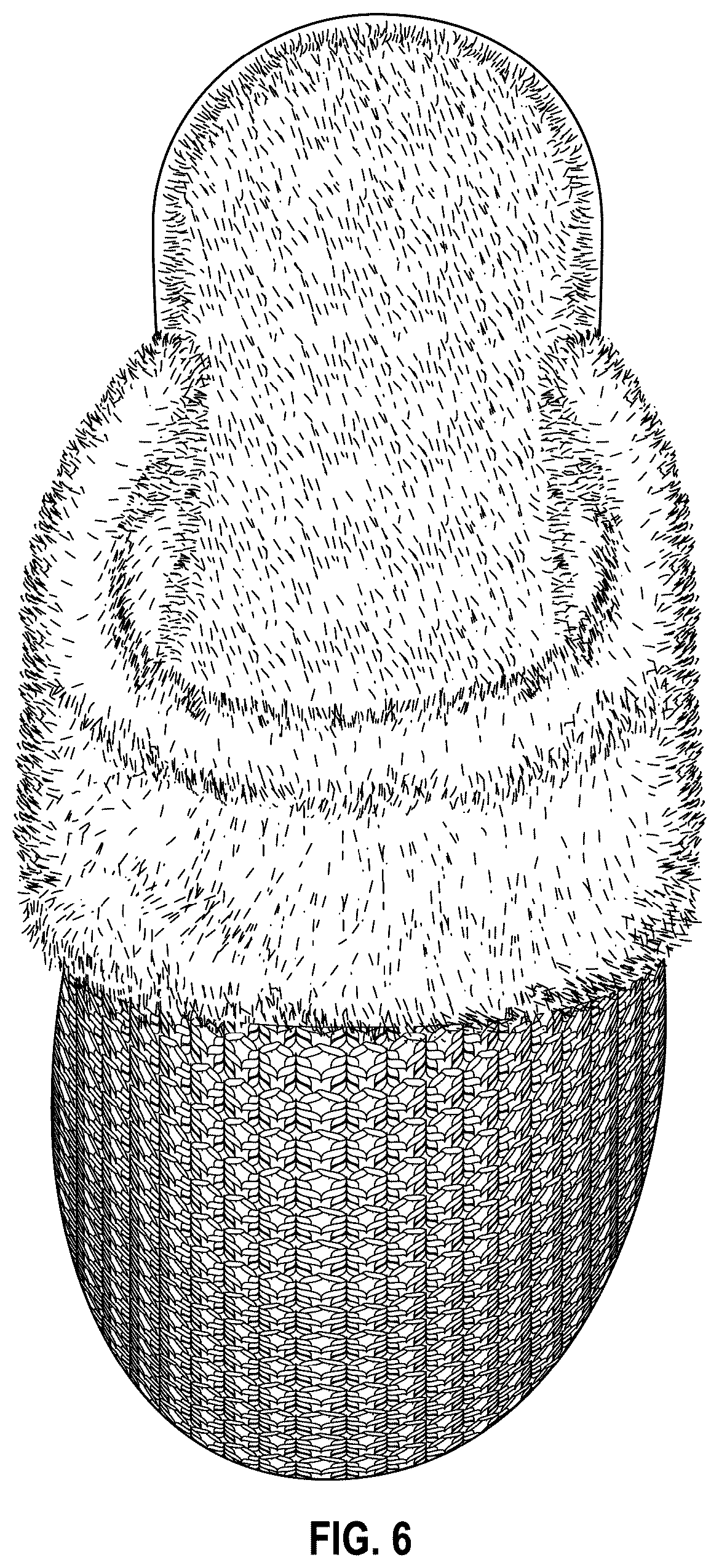 Patent USD1123327 Figure 6 – Knitted slippers