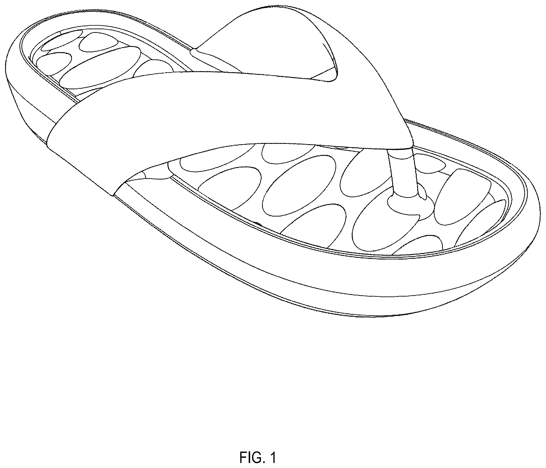 Patent USD1123328 Figure 1 – Footwear