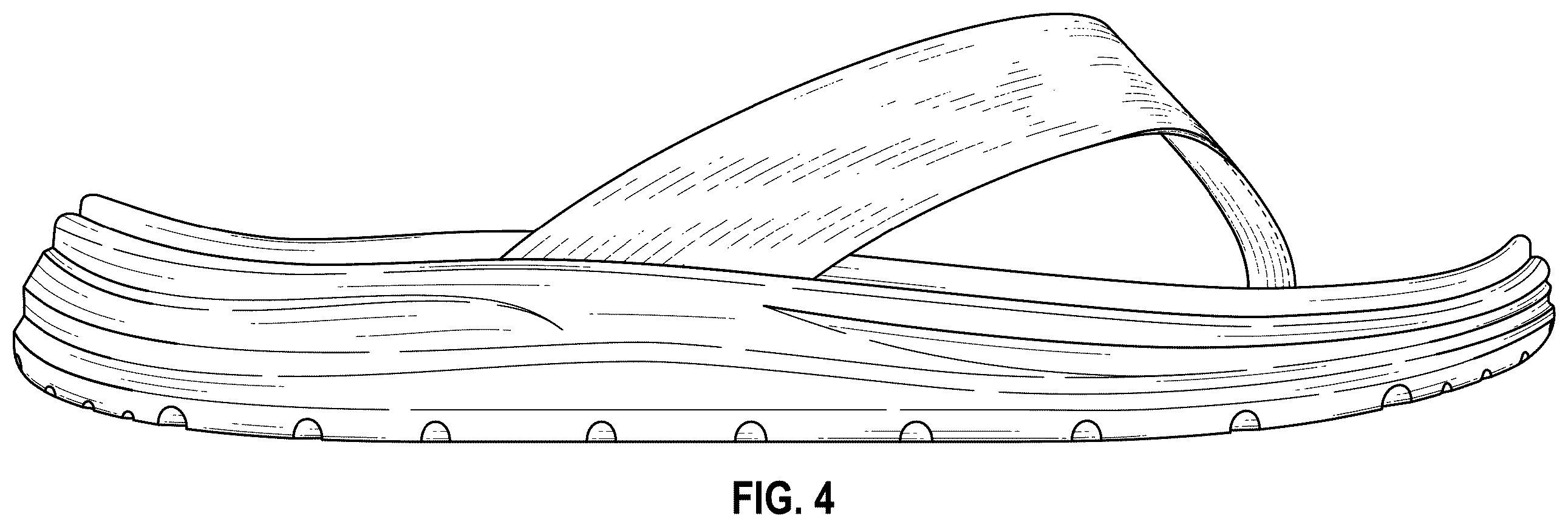 Patent USD1123329 Figure 3 – Flip flop
