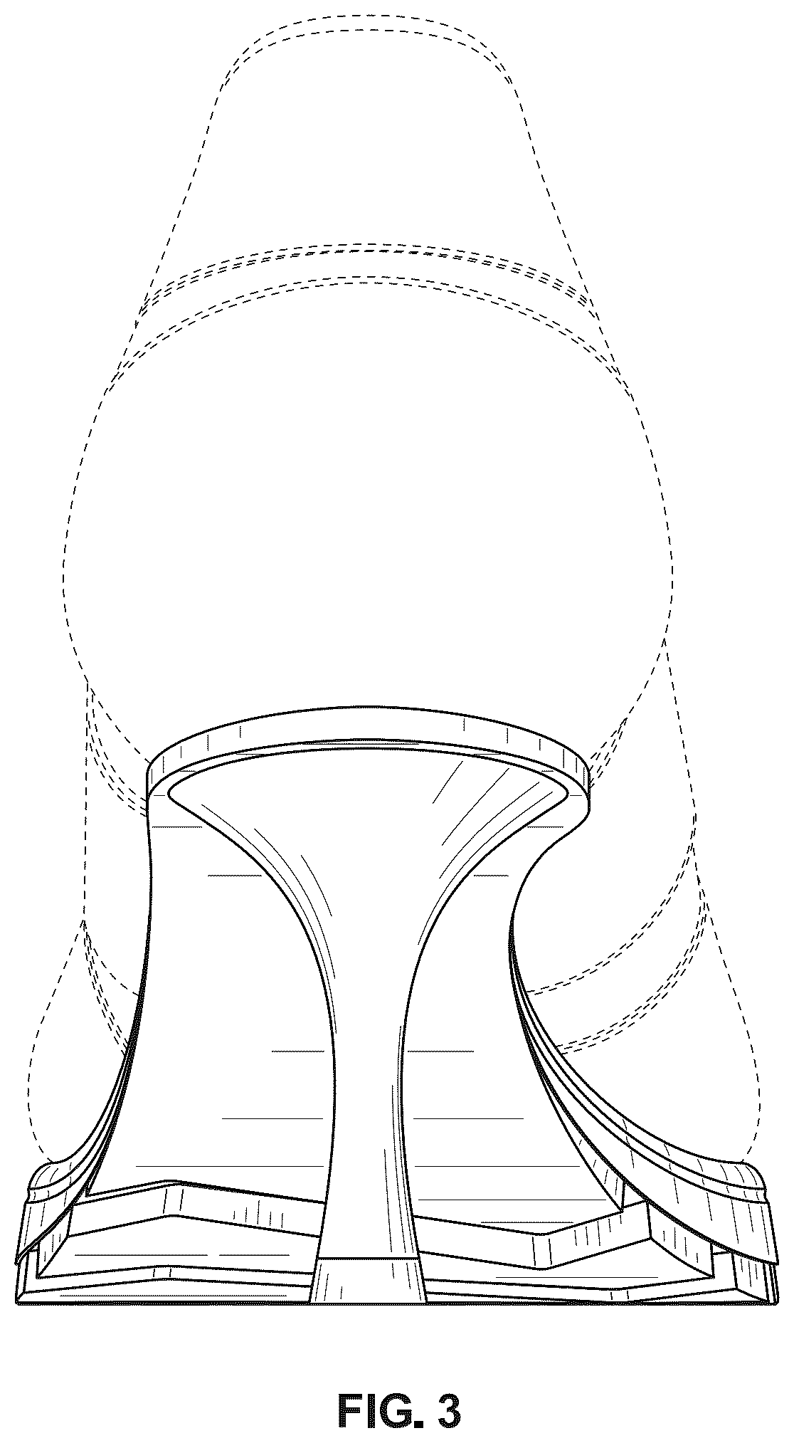 Patent USD1123331 Figure 3 – Shoe