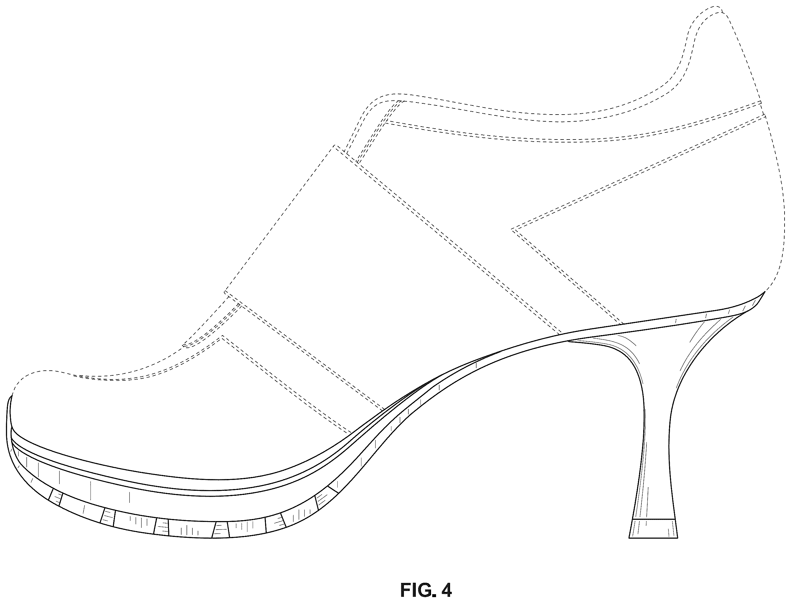 Patent USD1123331 Figure 4 – Shoe