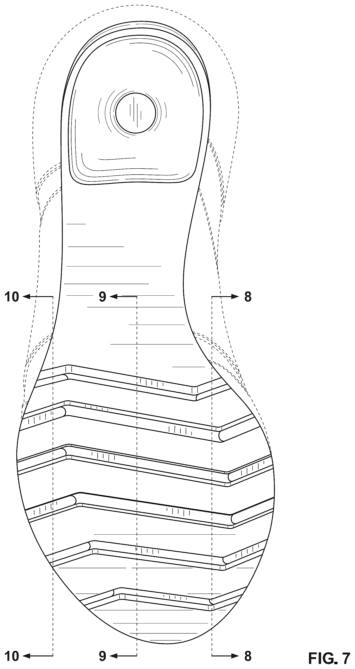 Patent USD1123331 Figure 7 – Shoe