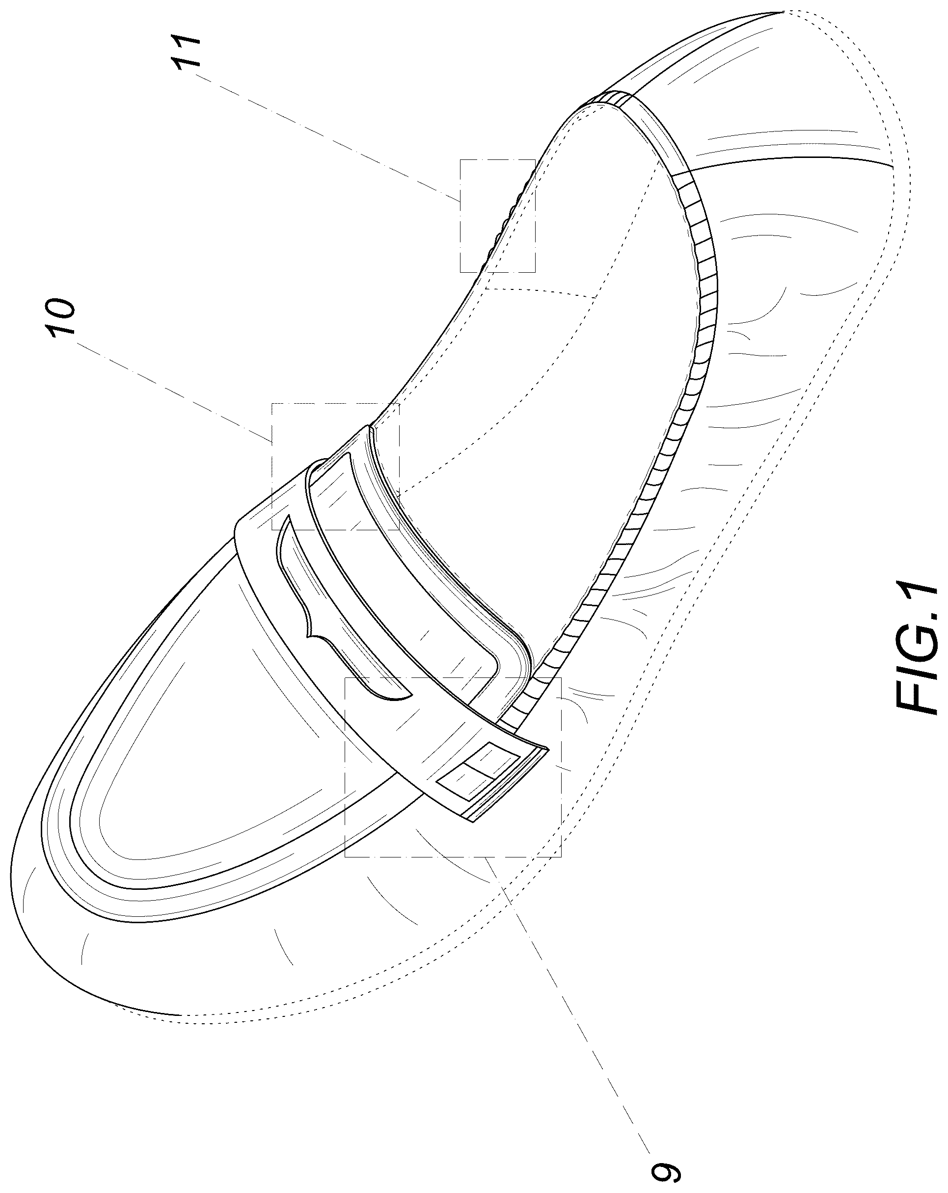 Patent USD1123332 — Shoe — Figure 1
