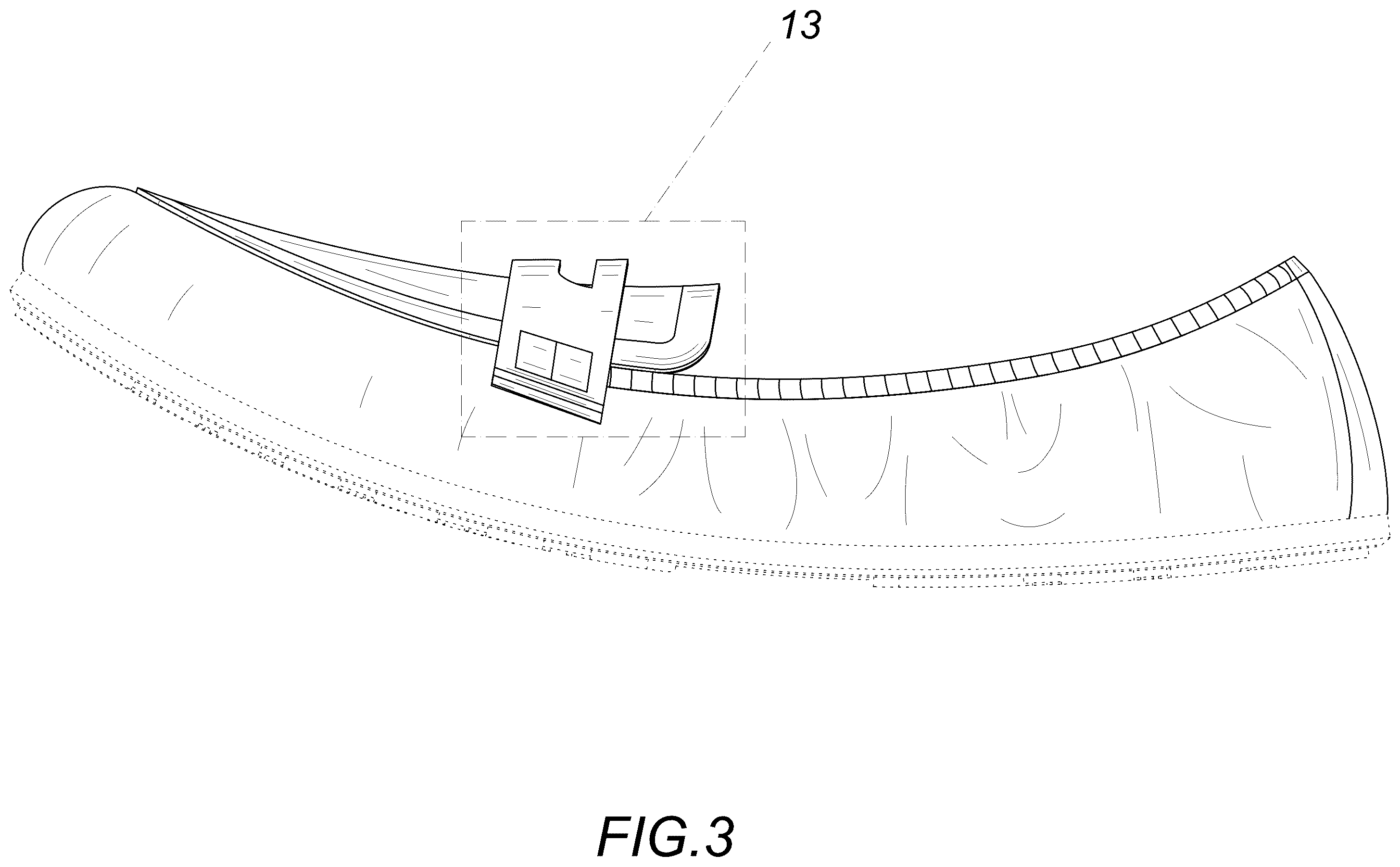 Patent USD1123332 Figure 3 – Shoe