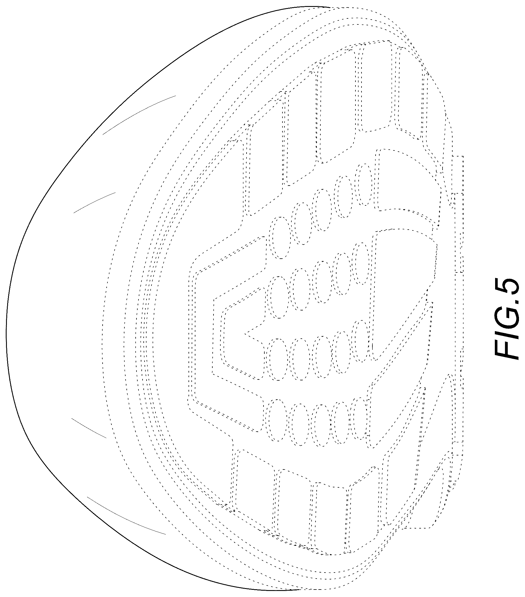 Patent USD1123332 Figure 5 – Shoe