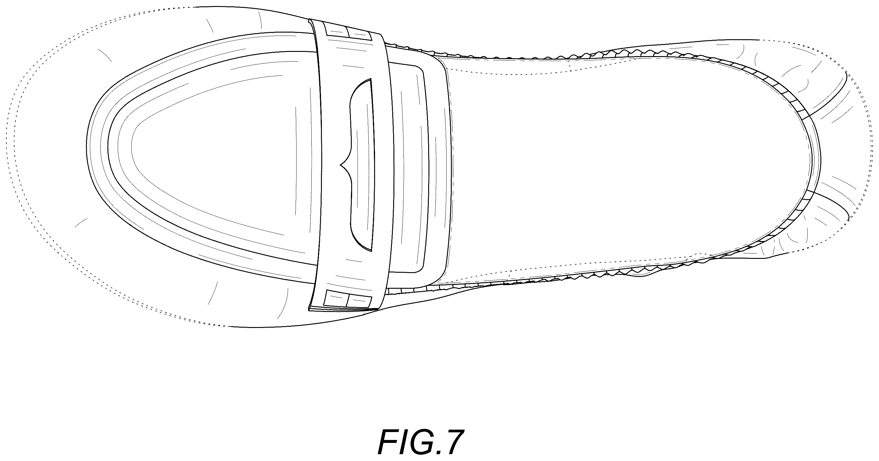 Patent USD1123332 Figure 7 – Shoe