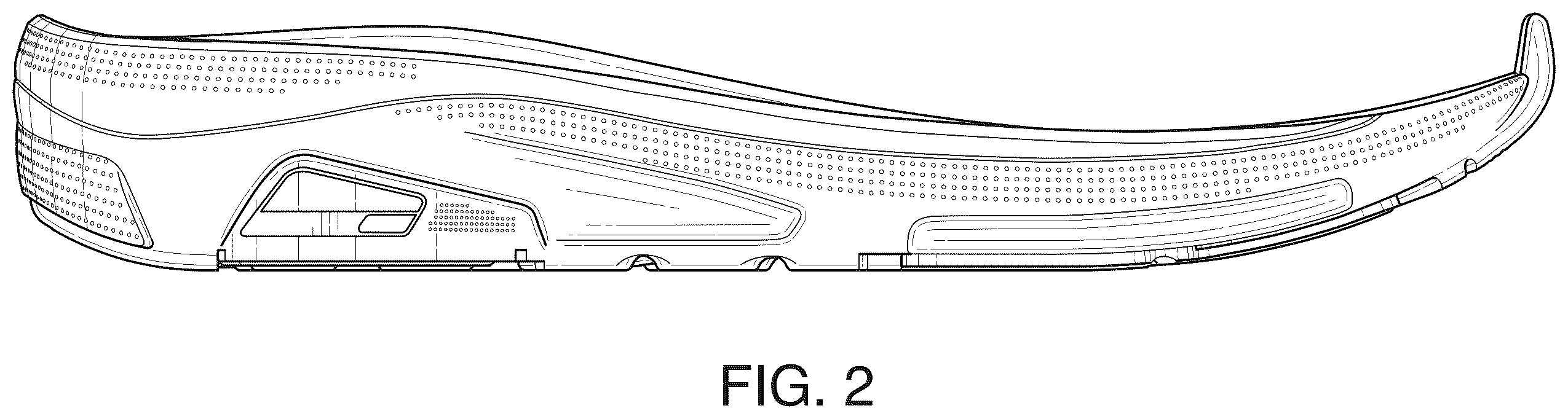 Patent USD1123334 Figure 2 – Shoe sole