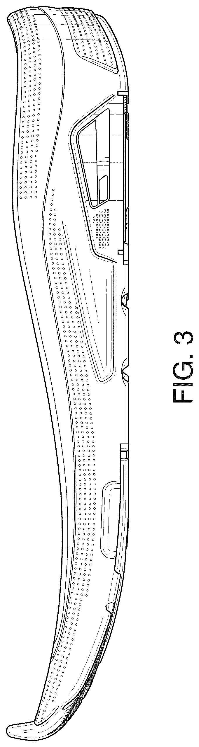 Patent USD1123334 Figure 3 – Shoe sole