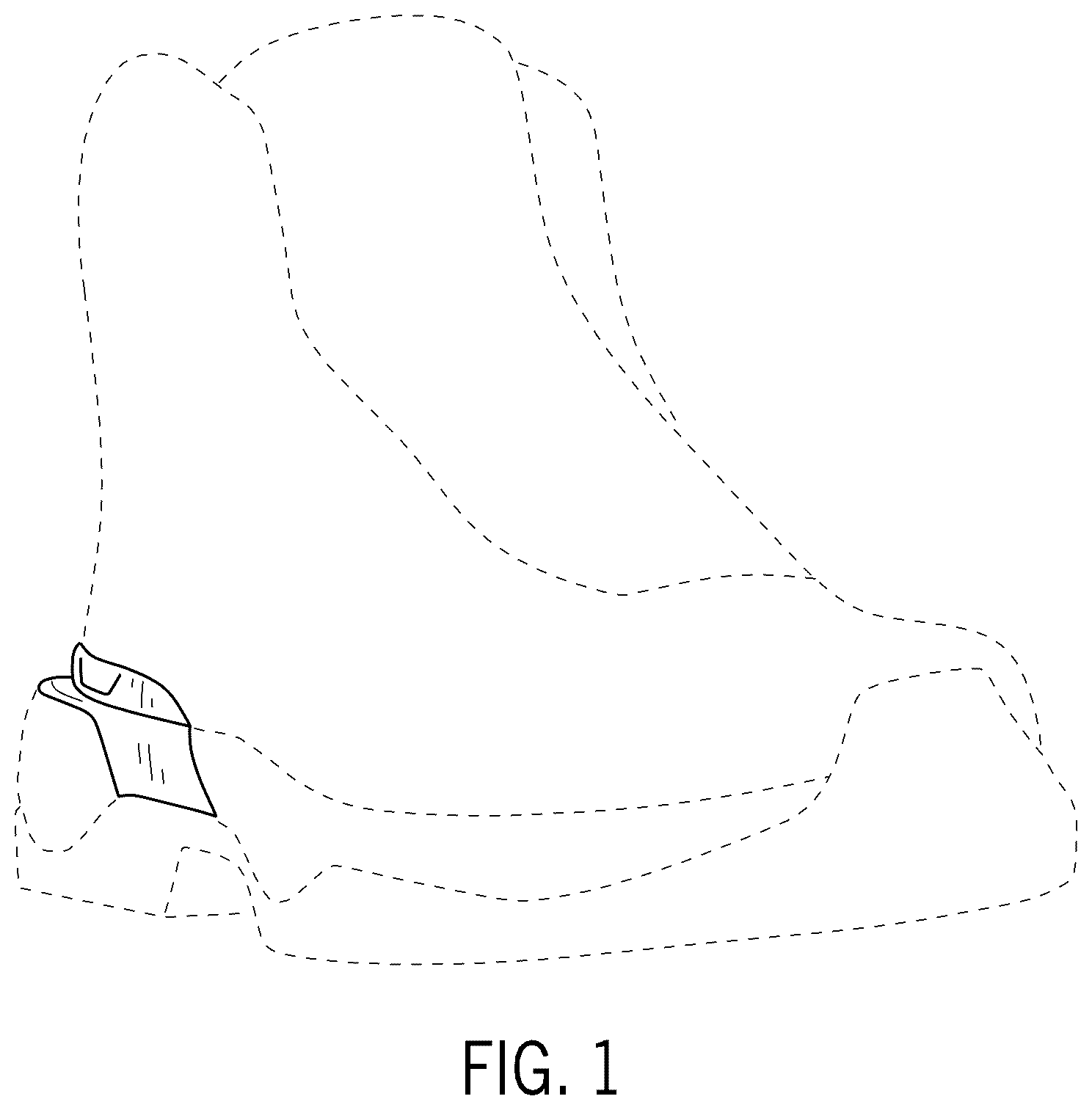 Patent USD1123335 Figure 1 – Footwear article